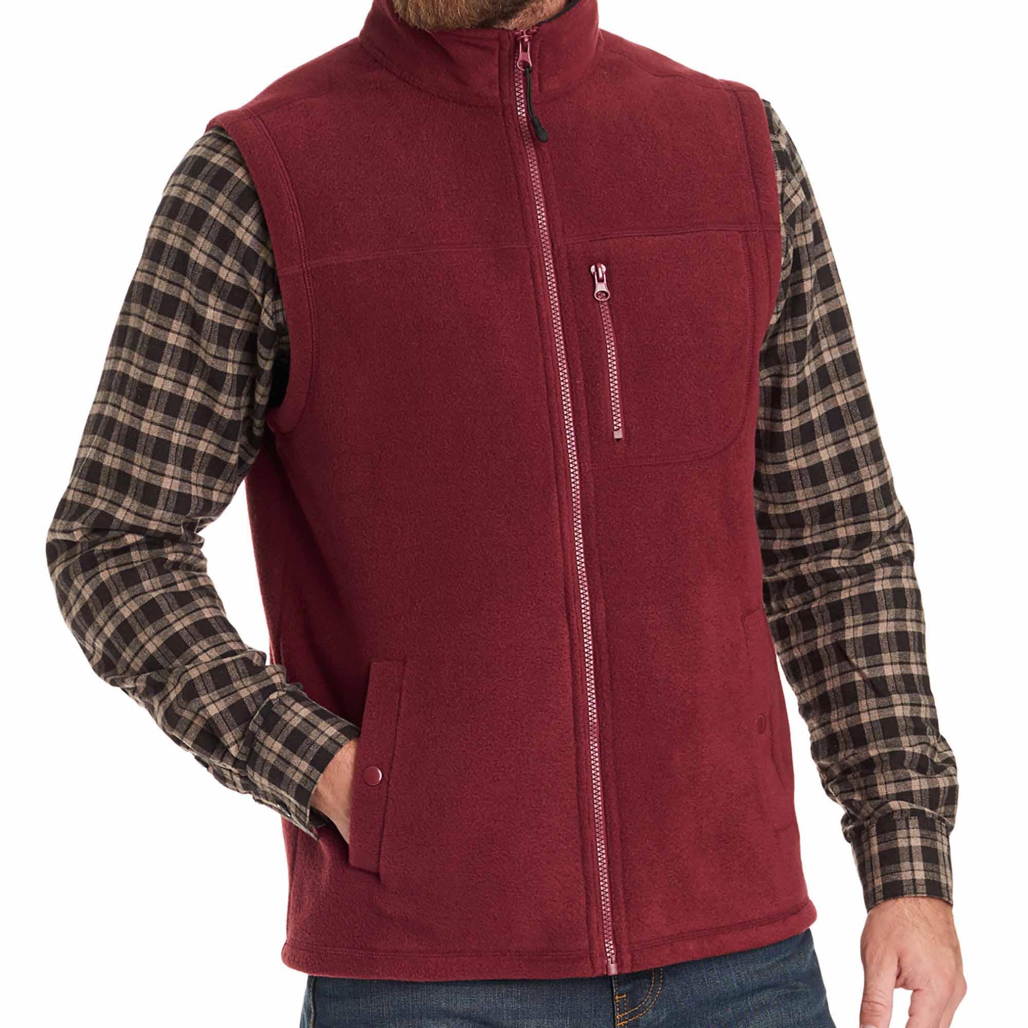 Lyst G.H.BASS Polar Fleece Zipup Vest in Red for Men