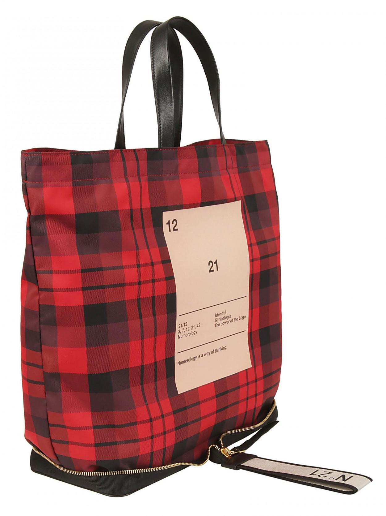 N°21 No21 Printed Tote Bag In Red in Red - Lyst