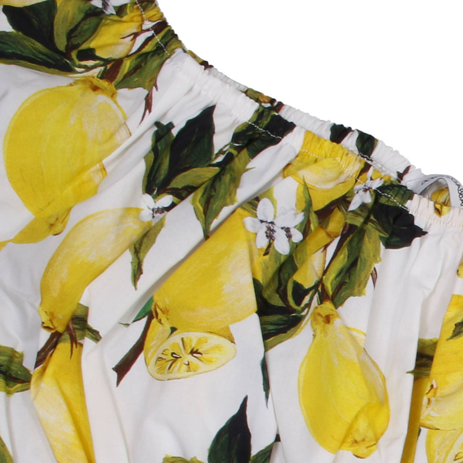 Lyst - Dolce & Gabbana Lemon-print Floral-brocade Top in Green