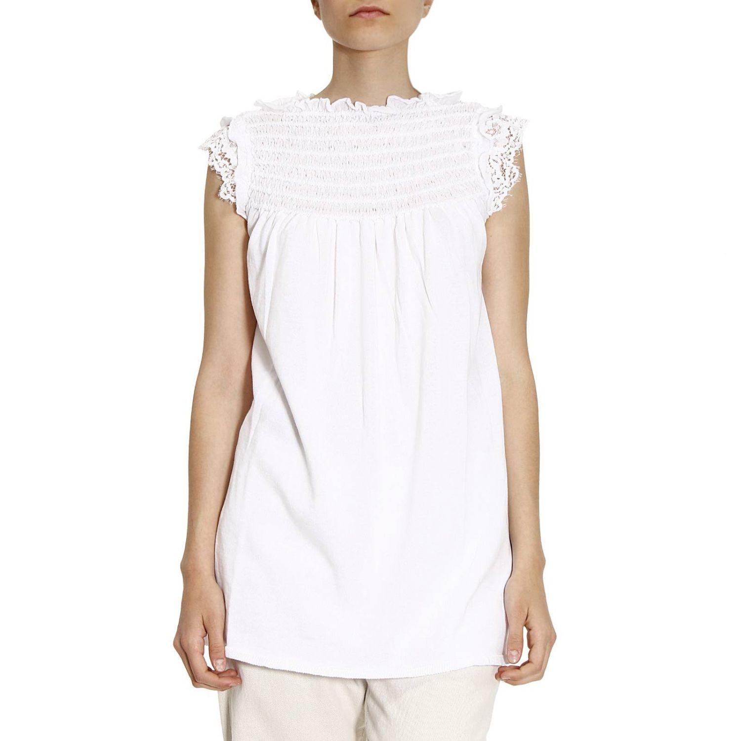 Lyst - Twin Set Top Women in White