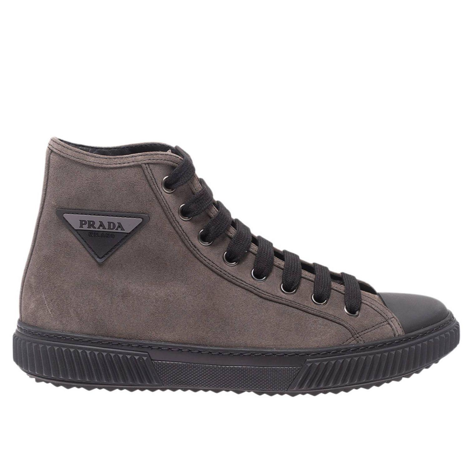 grey prada trainers