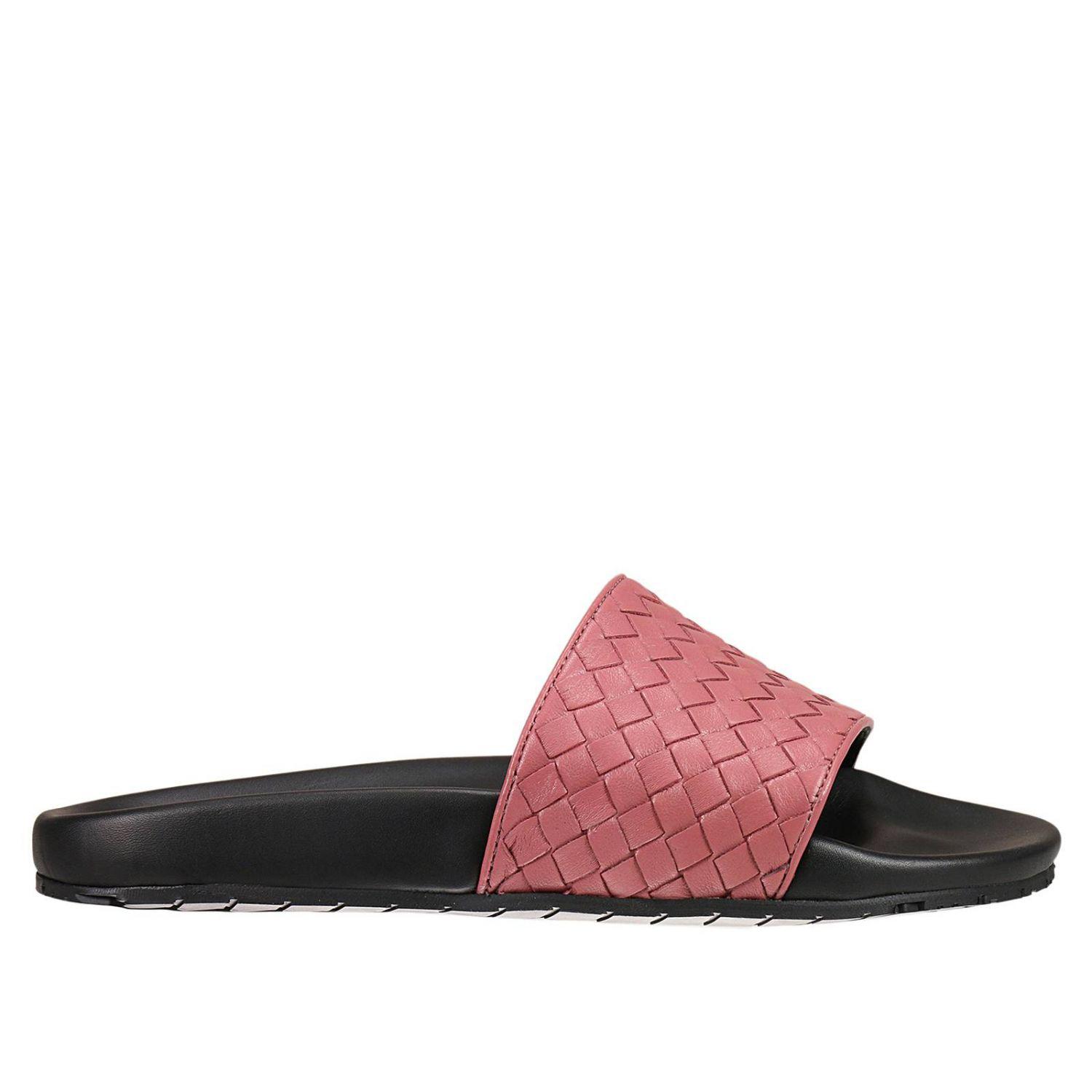 pink bottega veneta sandals