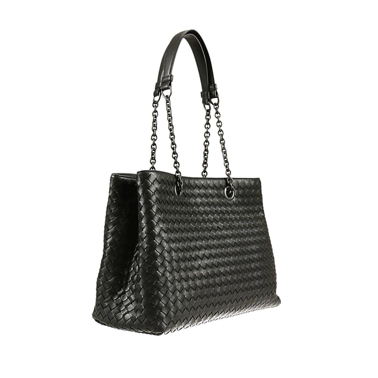 Lyst - Bottega Veneta Shoulder Bag in Black