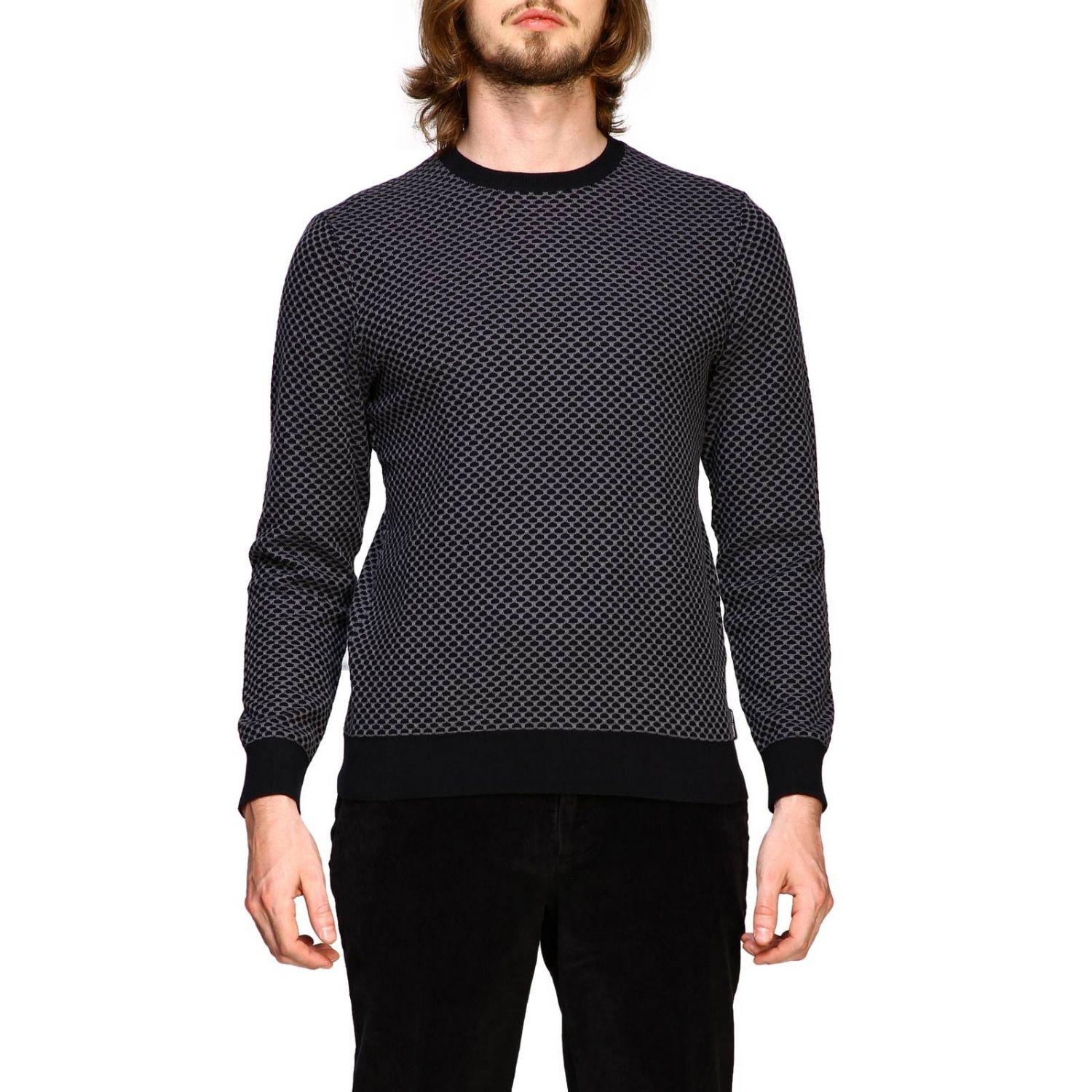 Armani Exchange Cotton Men's Sweater in Black for Men - Lyst