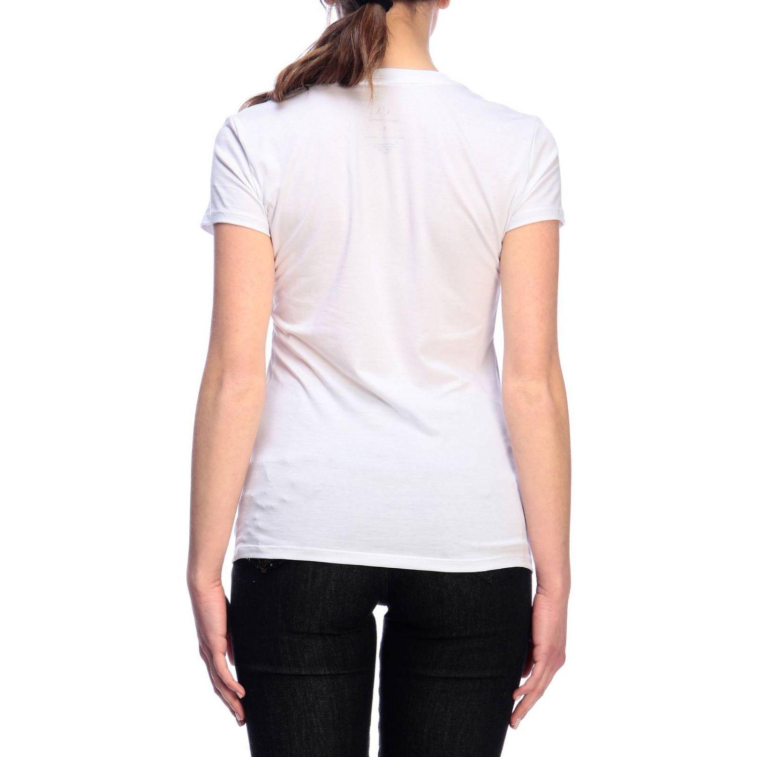 Armani Exchange Cotton Women's T-shirt in White - Lyst