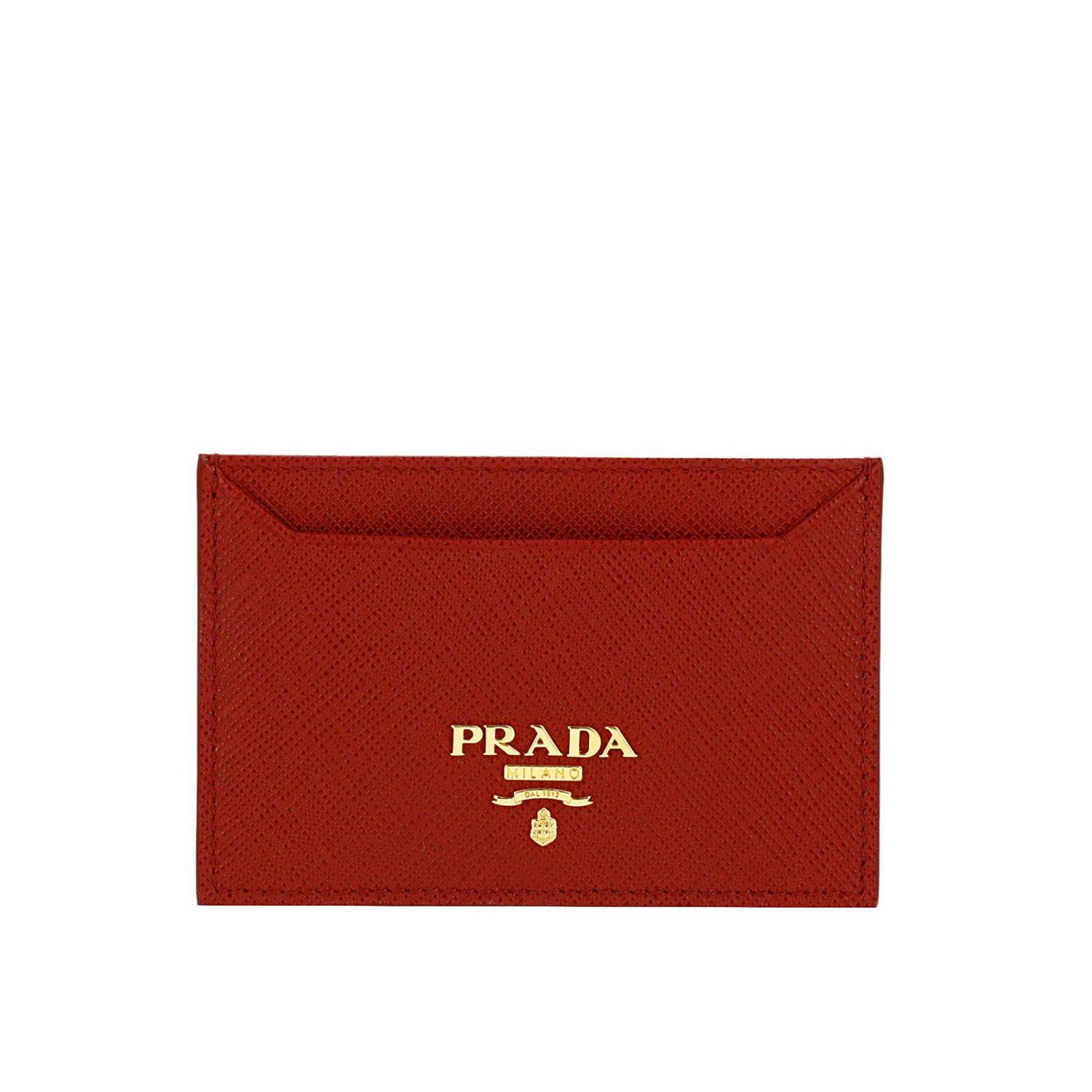 Lyst - Prada Wallet Women in Red