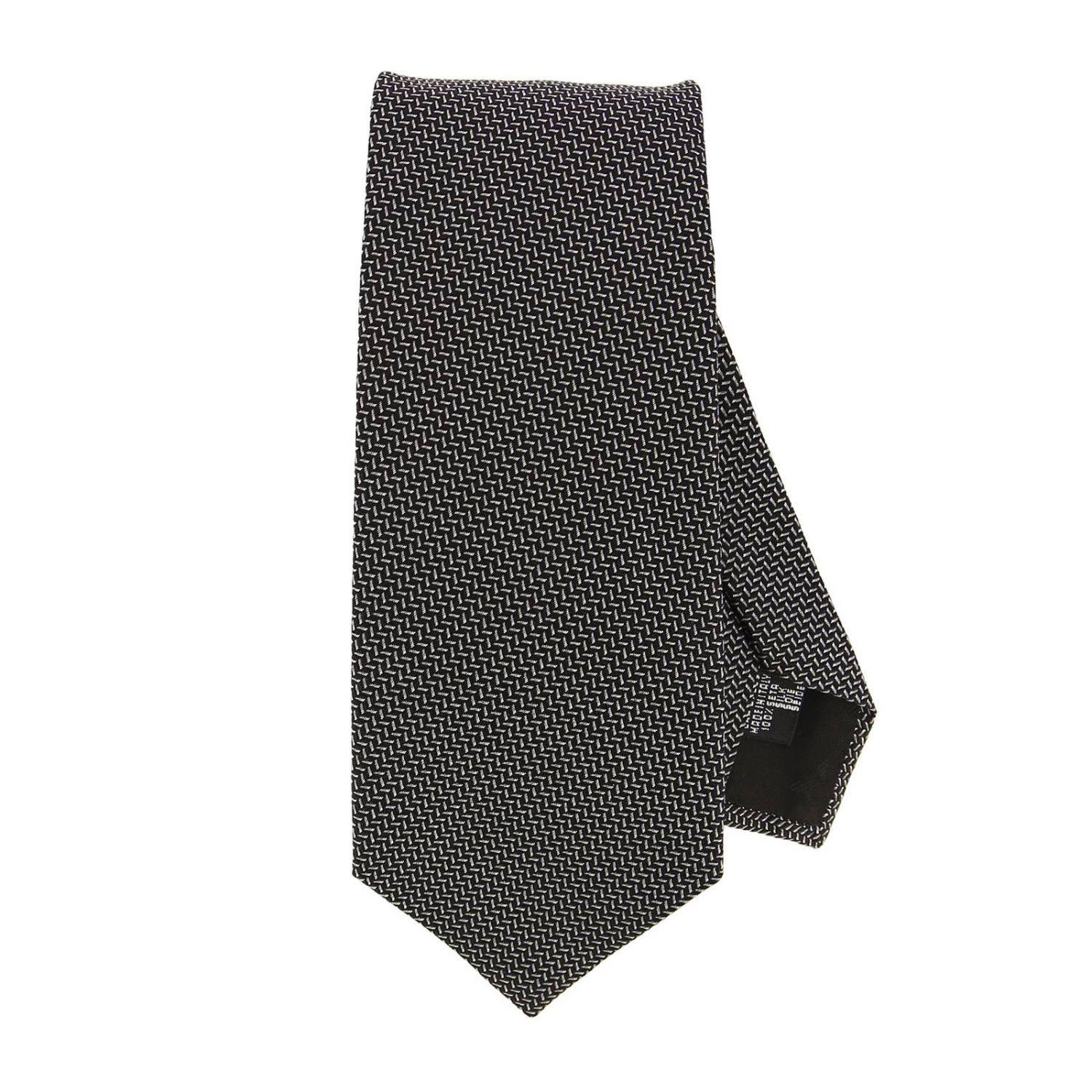 Emporio Armani Tie Men in Black for Men - Lyst