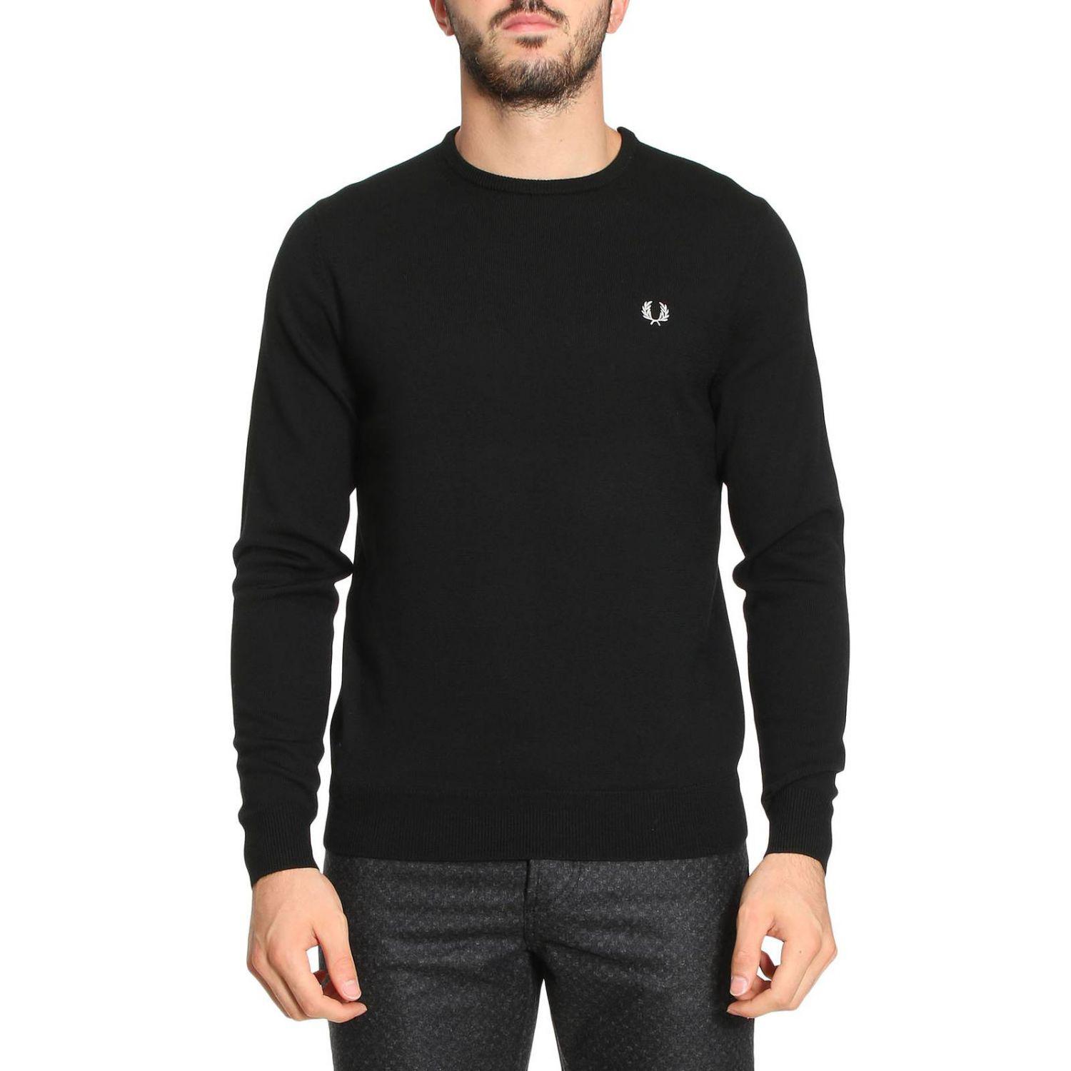 Lyst - Fred Perry Sweater Men in Black for Men