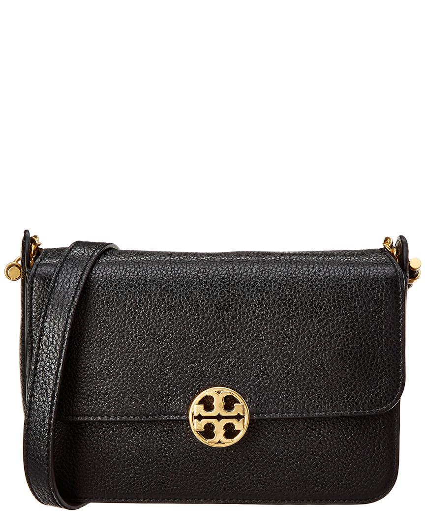 Tory Burch Chelsea Leather Crossbody in Black Leather (Black) - Lyst
