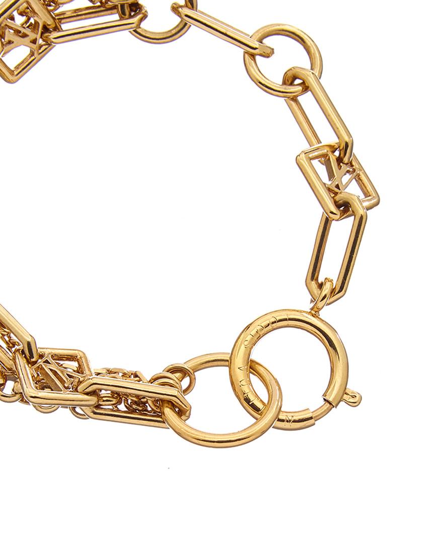 Louis Vuitton Gold-tone Chain Bracelet in Metallic - Lyst
