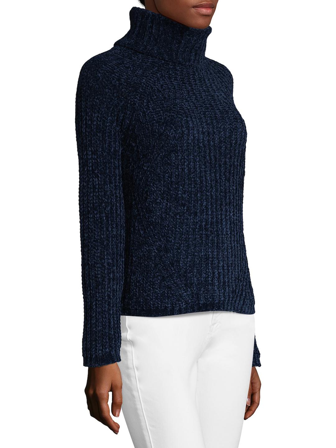 Sea bleu Ribbed Turtleneck Sweater in Blue | Lyst