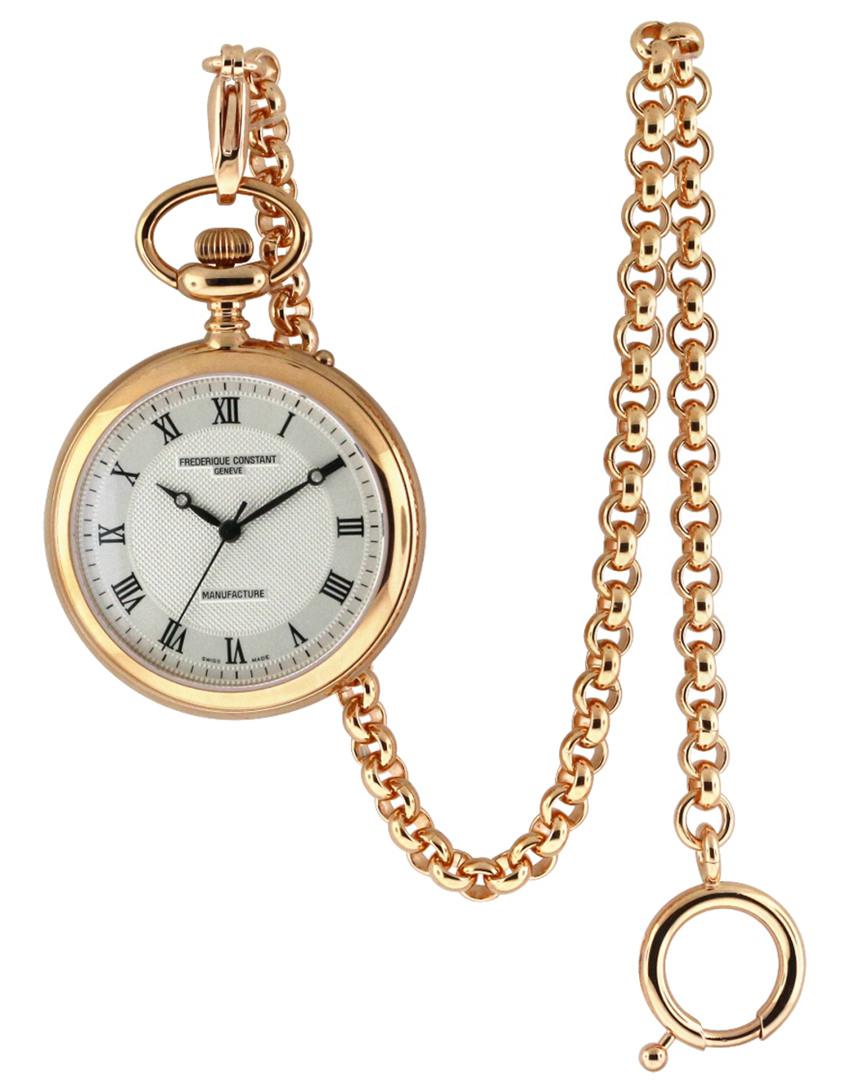 Frederique Constant Unisex Stainless Steel Pocket Watch In Metallic Lyst