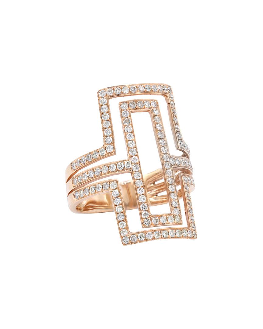 Diana M. Jewels . Fine Jewelry 14k Rose Gold 0.85 Ct. Tw. Diamond Ring
