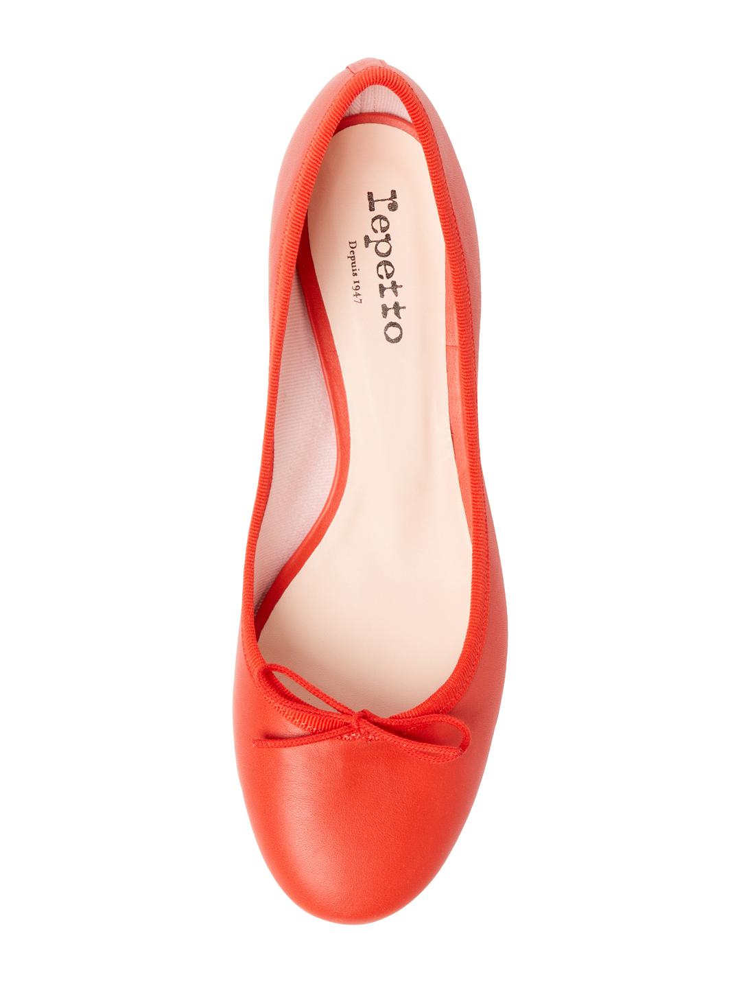 repetto farah leather block heel pump