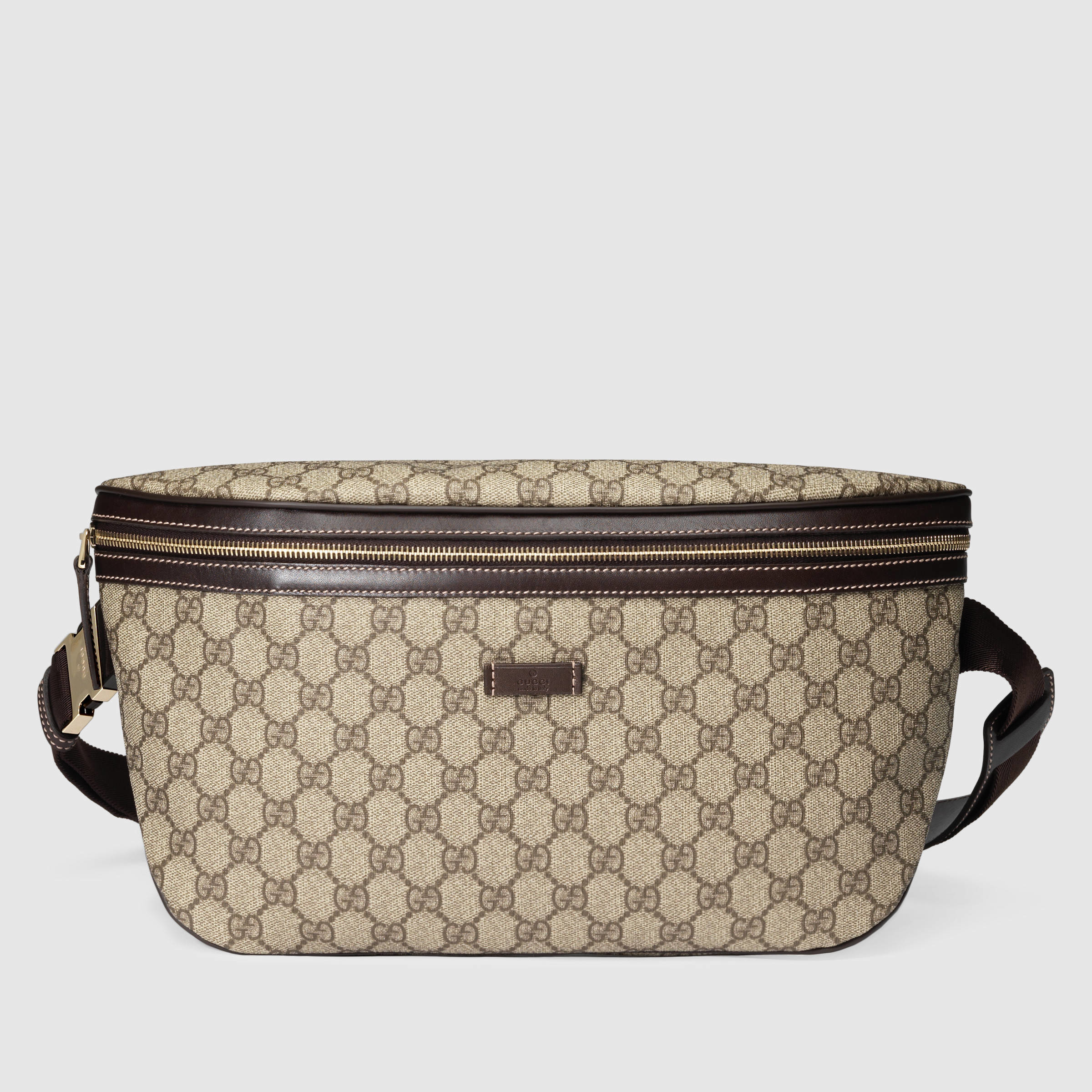 Gucci Gg Supreme Canvas Belt Bag in Brown for Men | Lyst
