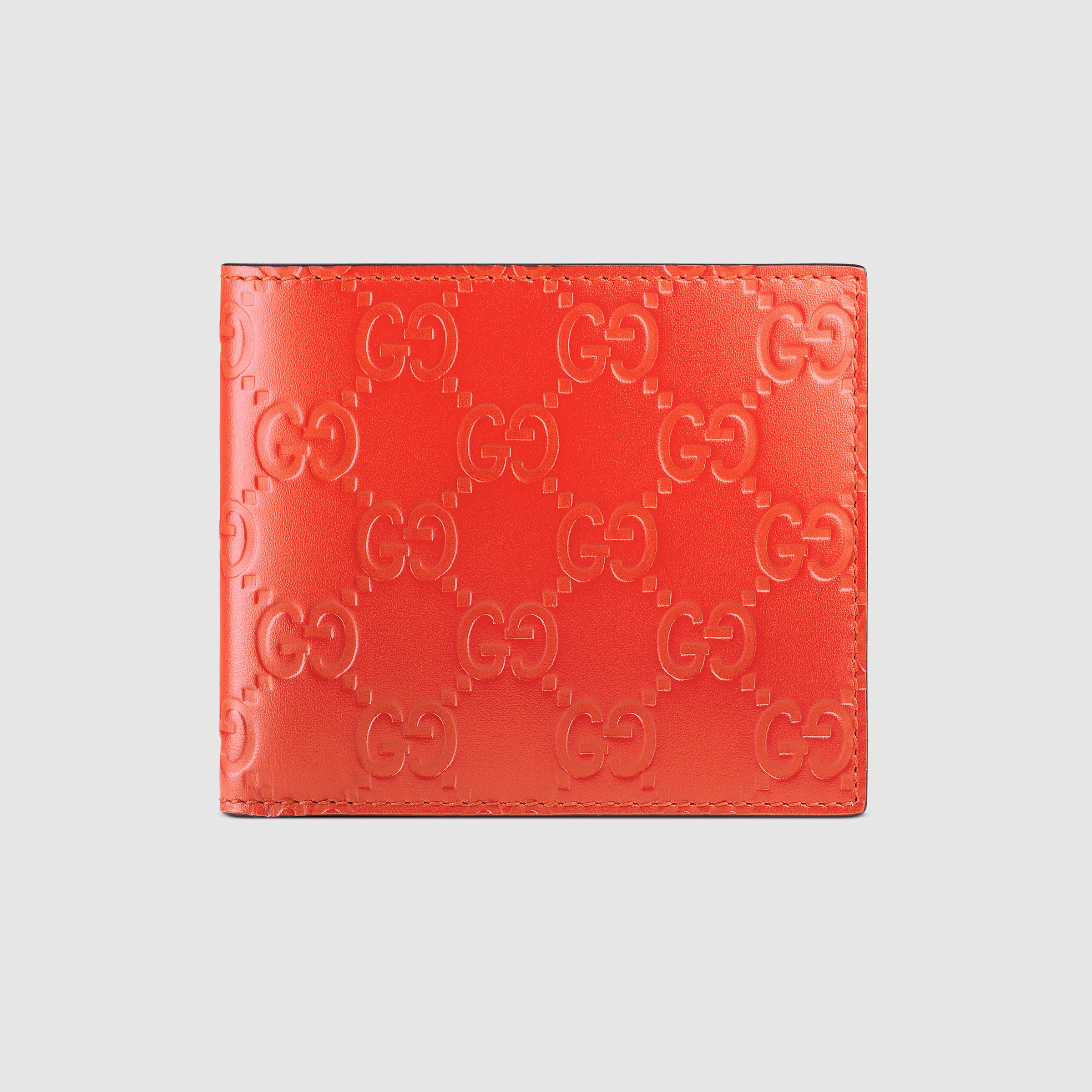 Gucci Signature Wallet in Red - Lyst