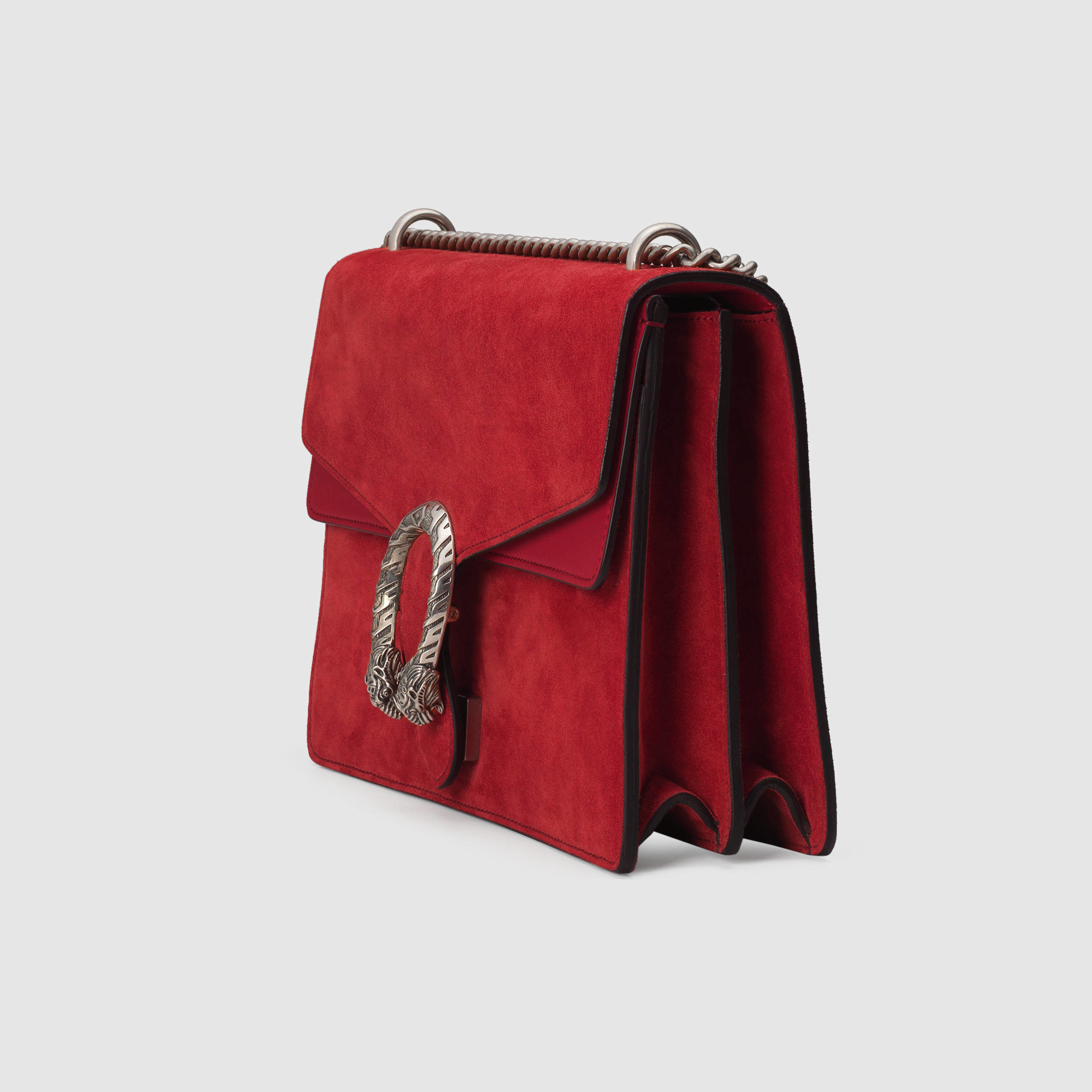 Lyst Gucci Dionysus Suede Shoulder Bag In Red Gallery