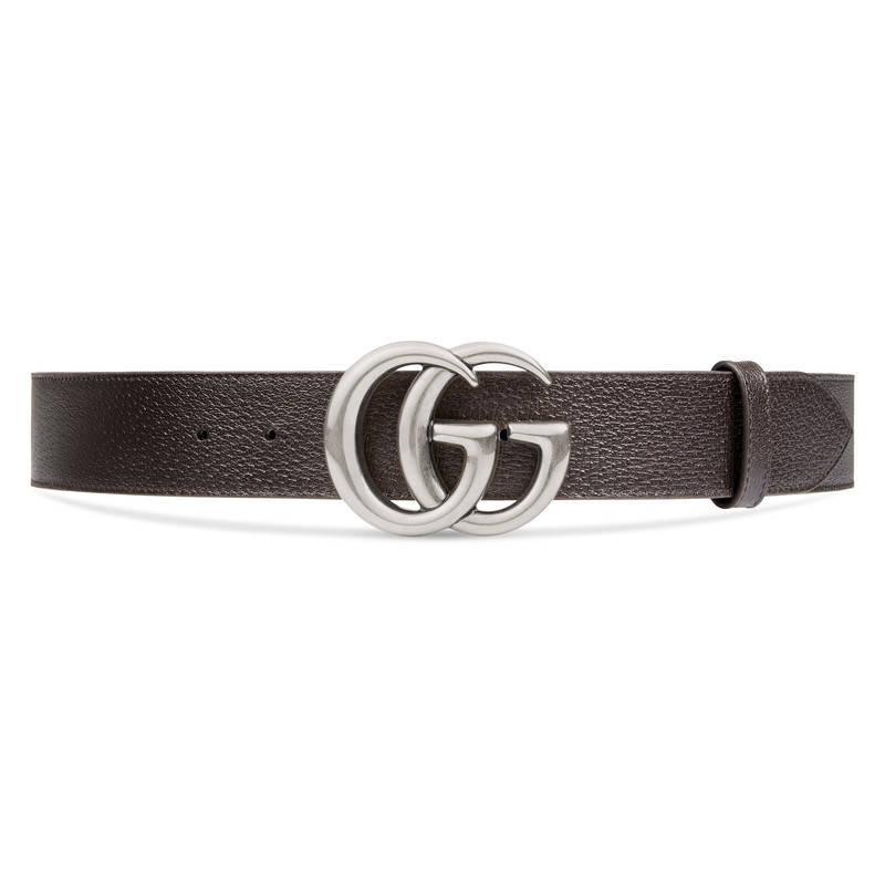 Gucci Leather Belt With Double G Buckle in Brown for Men | Lyst