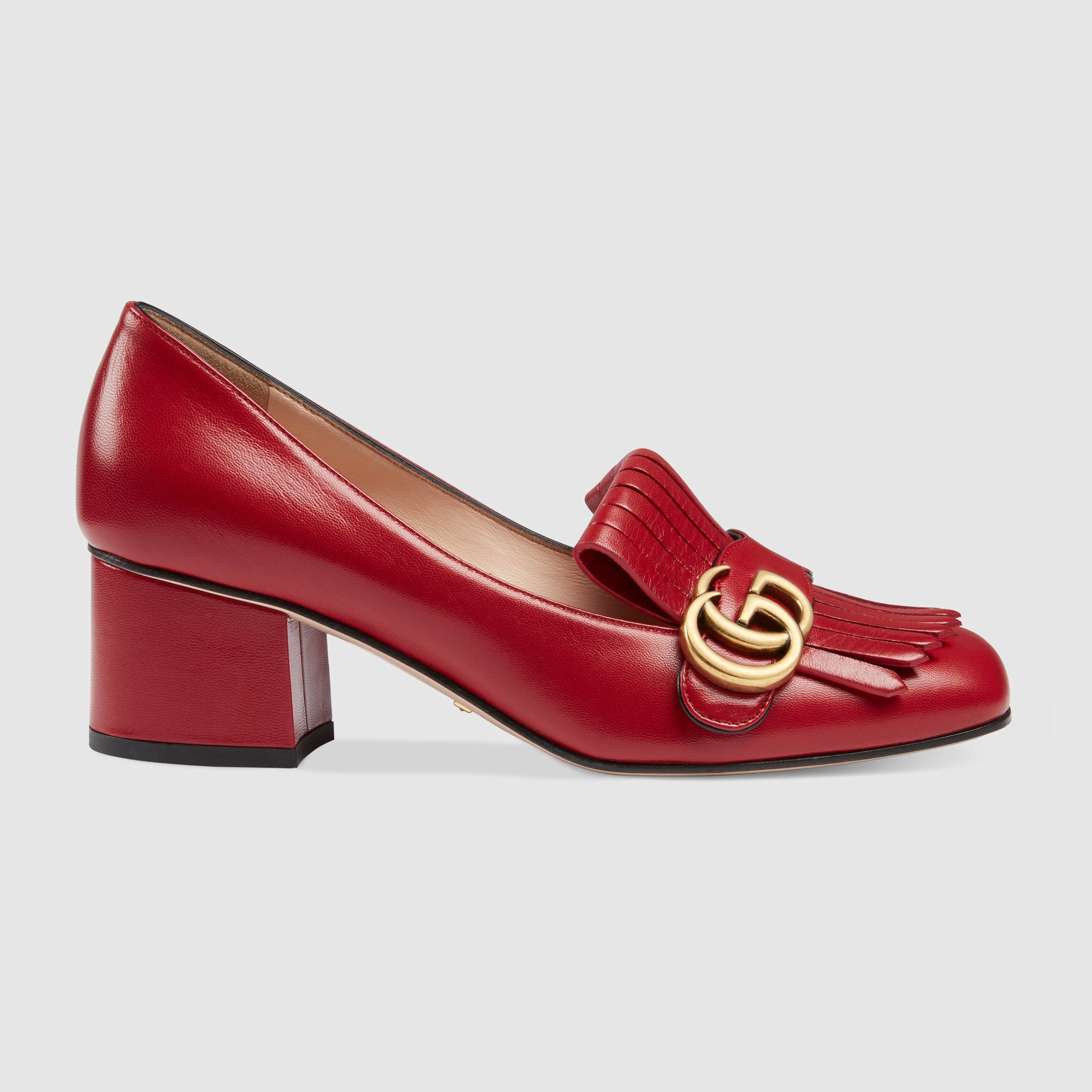 gucci marmont mid heel