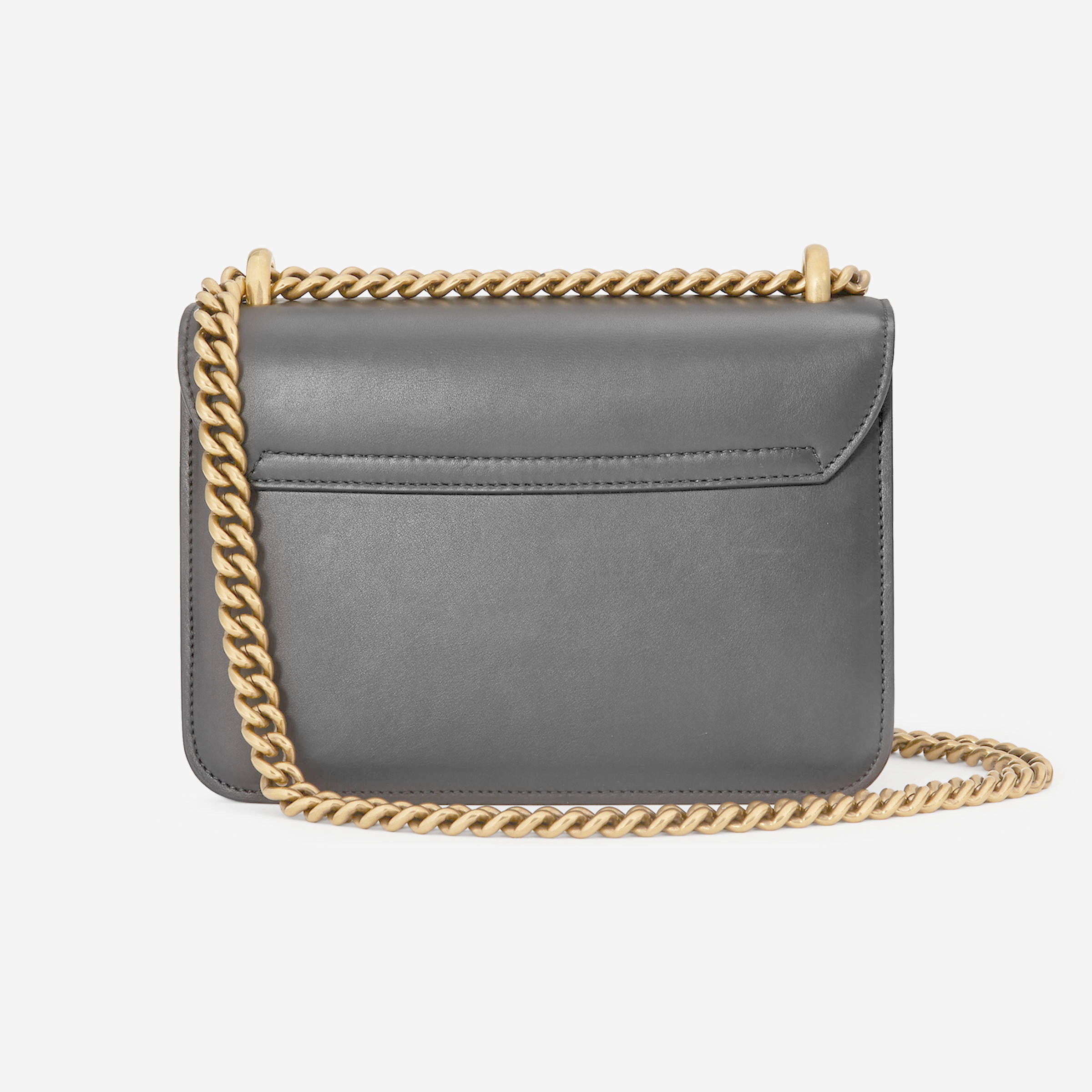 Gucci Leather Chain Shoulder Bag in Black (black leather) | Lyst