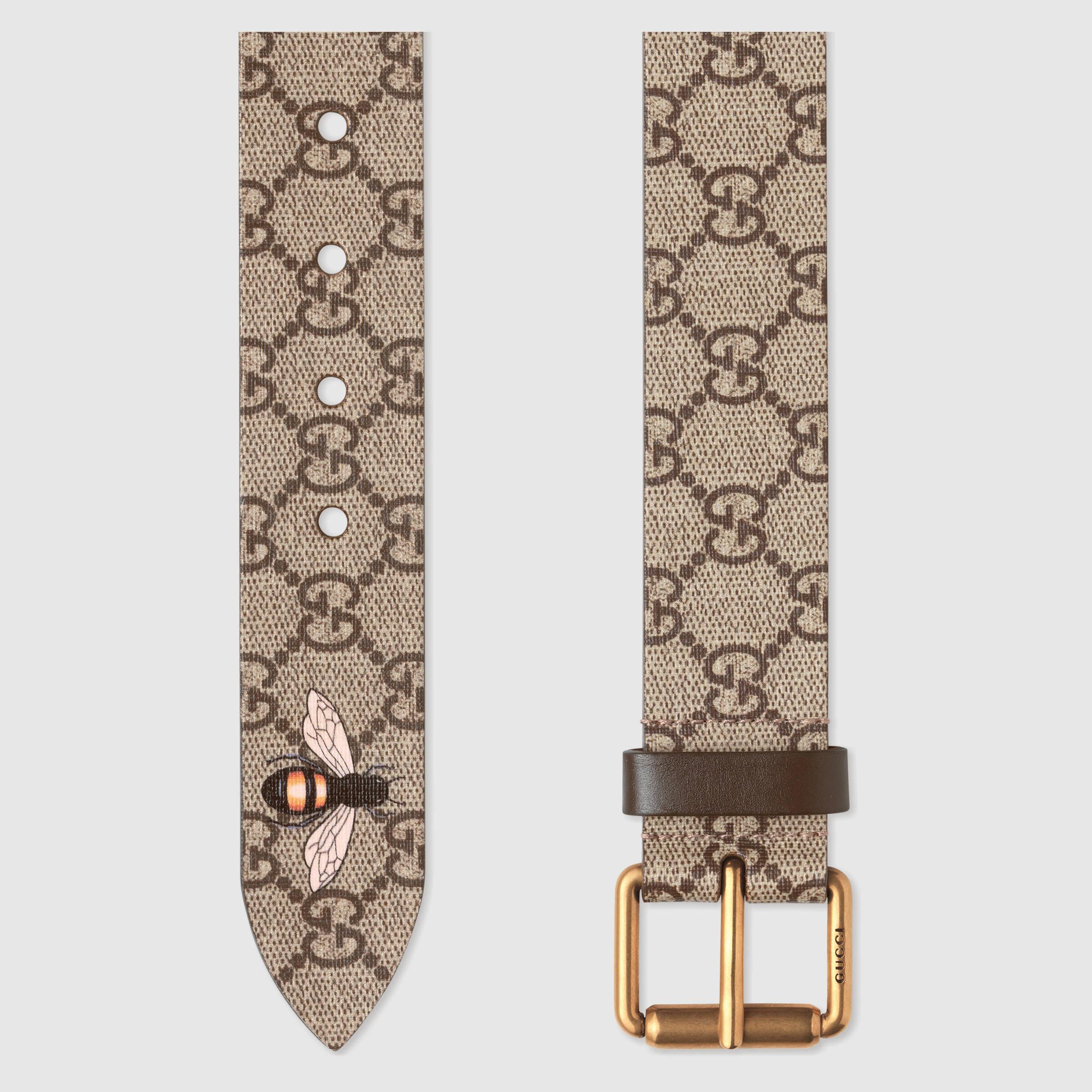 Lyst - Gucci Bee Print Gg Supreme for Men