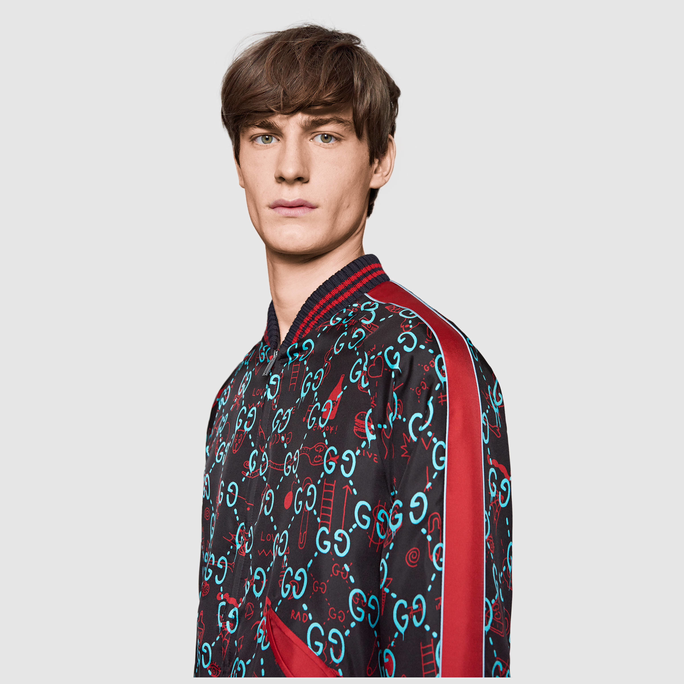 Gucci Ghost Bomber for Men - Lyst