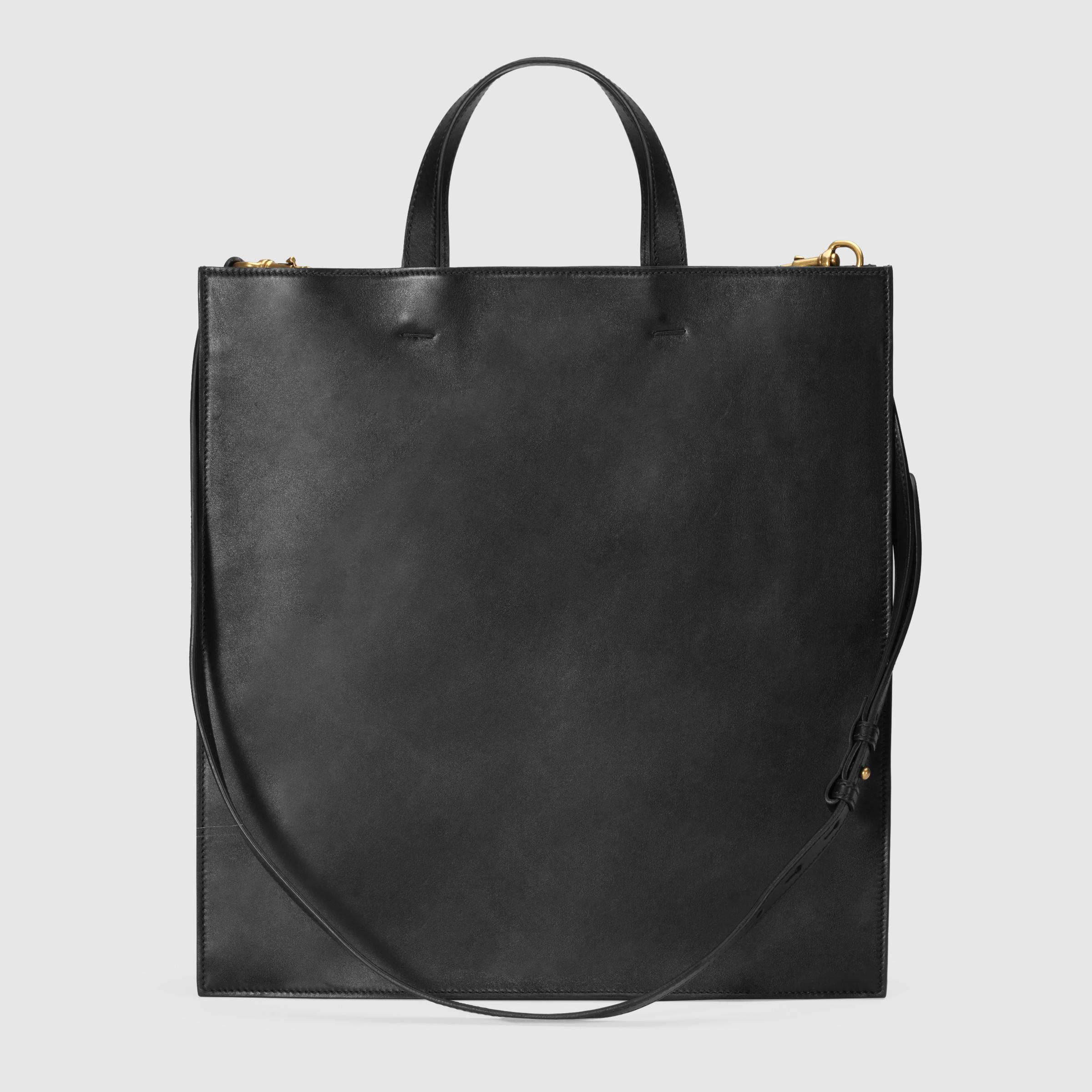 gucci snake embossed leather soft tote lyst gucci snake embossed leather soft tote lyst