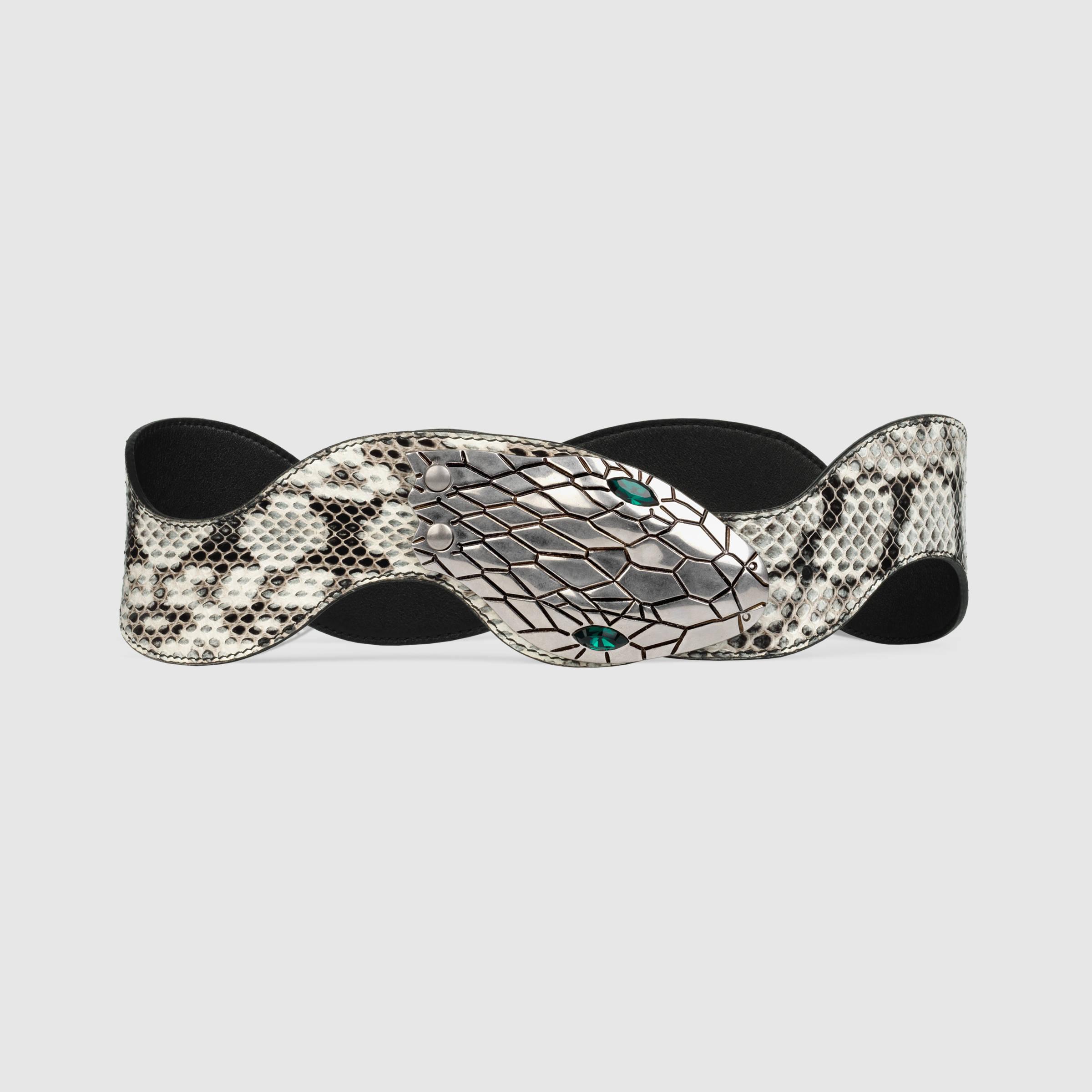Gucci Snakeskin Belt in Multicolor | Lyst