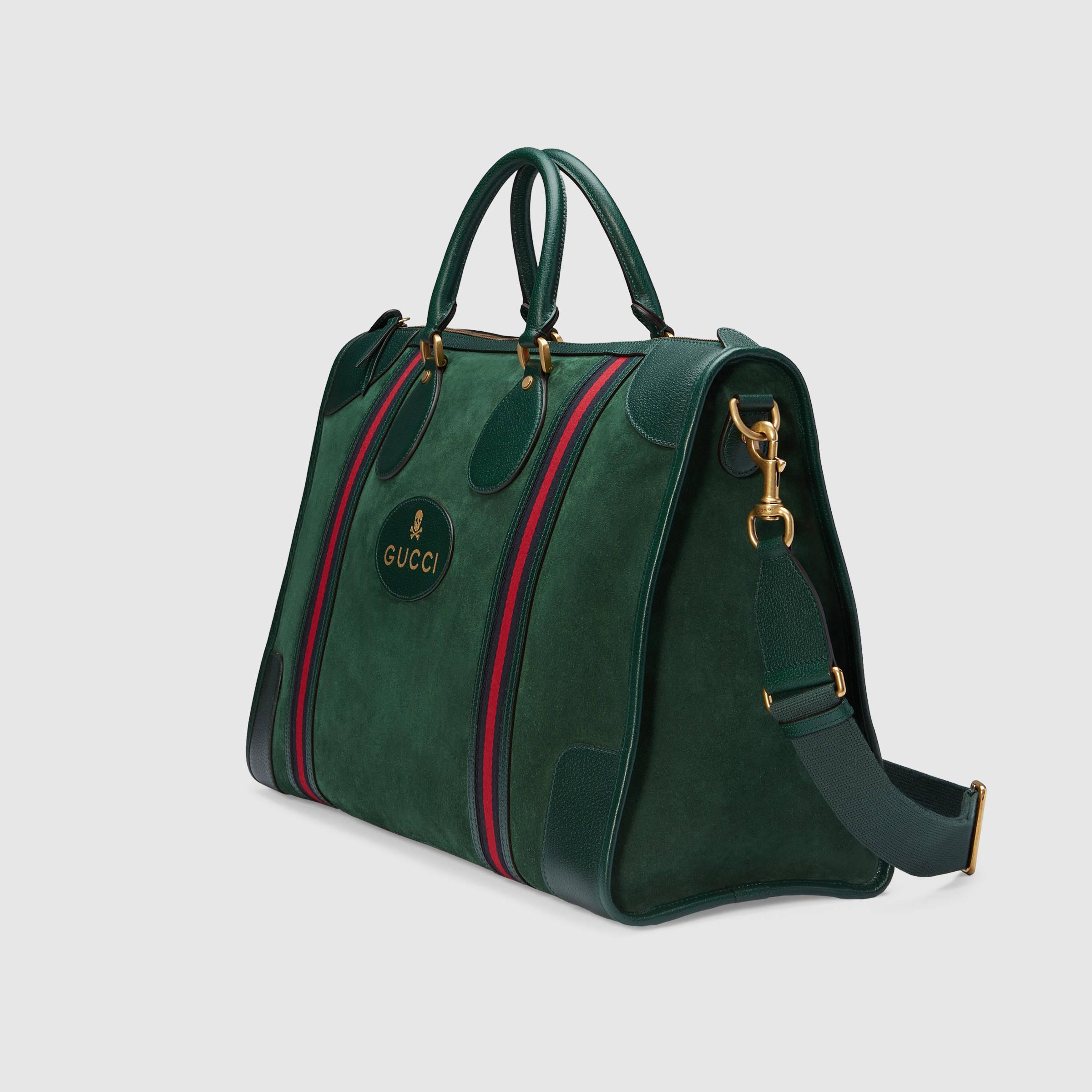 Gucci Bee Strap Suede Bag | semashow.com