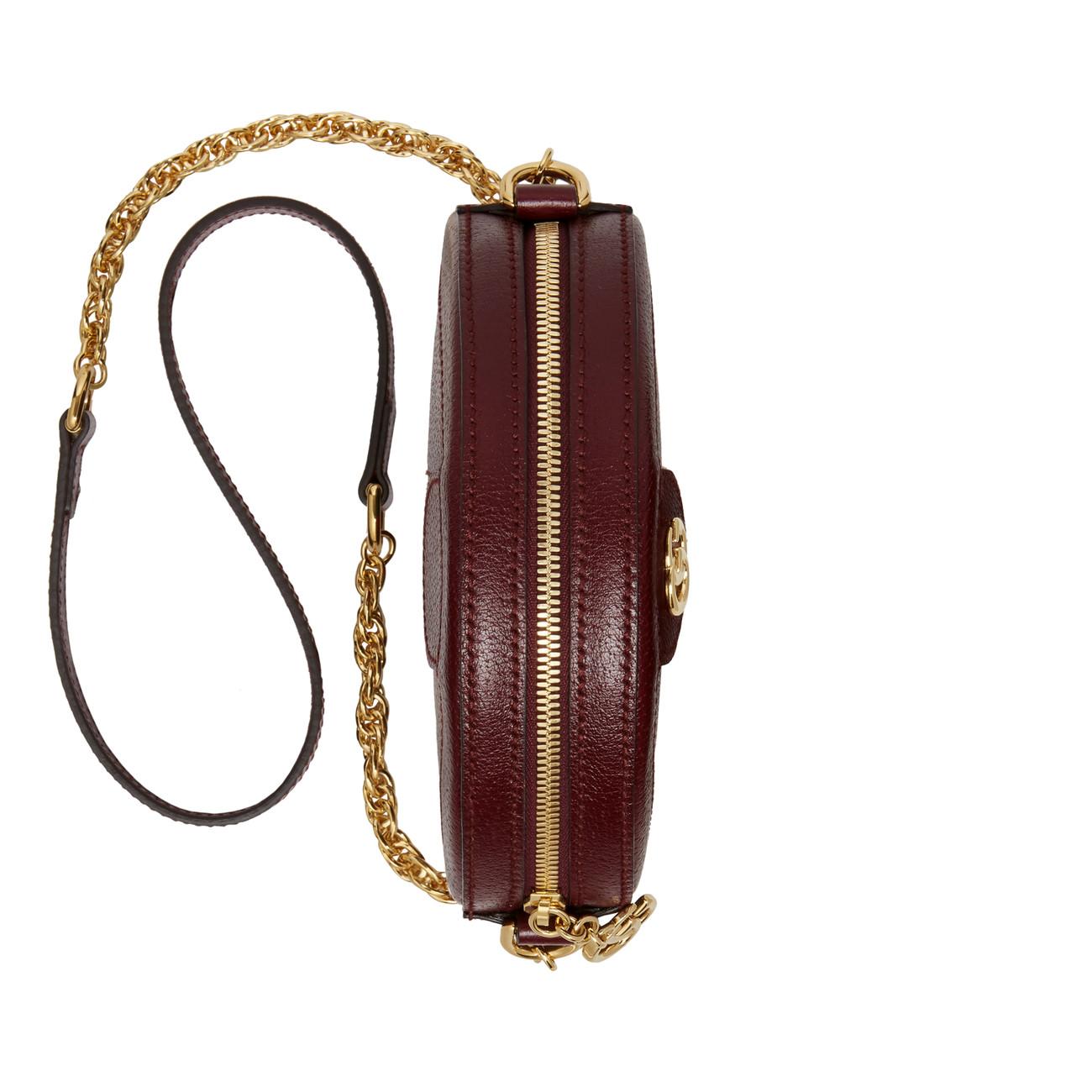 Gucci Ophidia Mini Round Shoulder Bag - Lyst