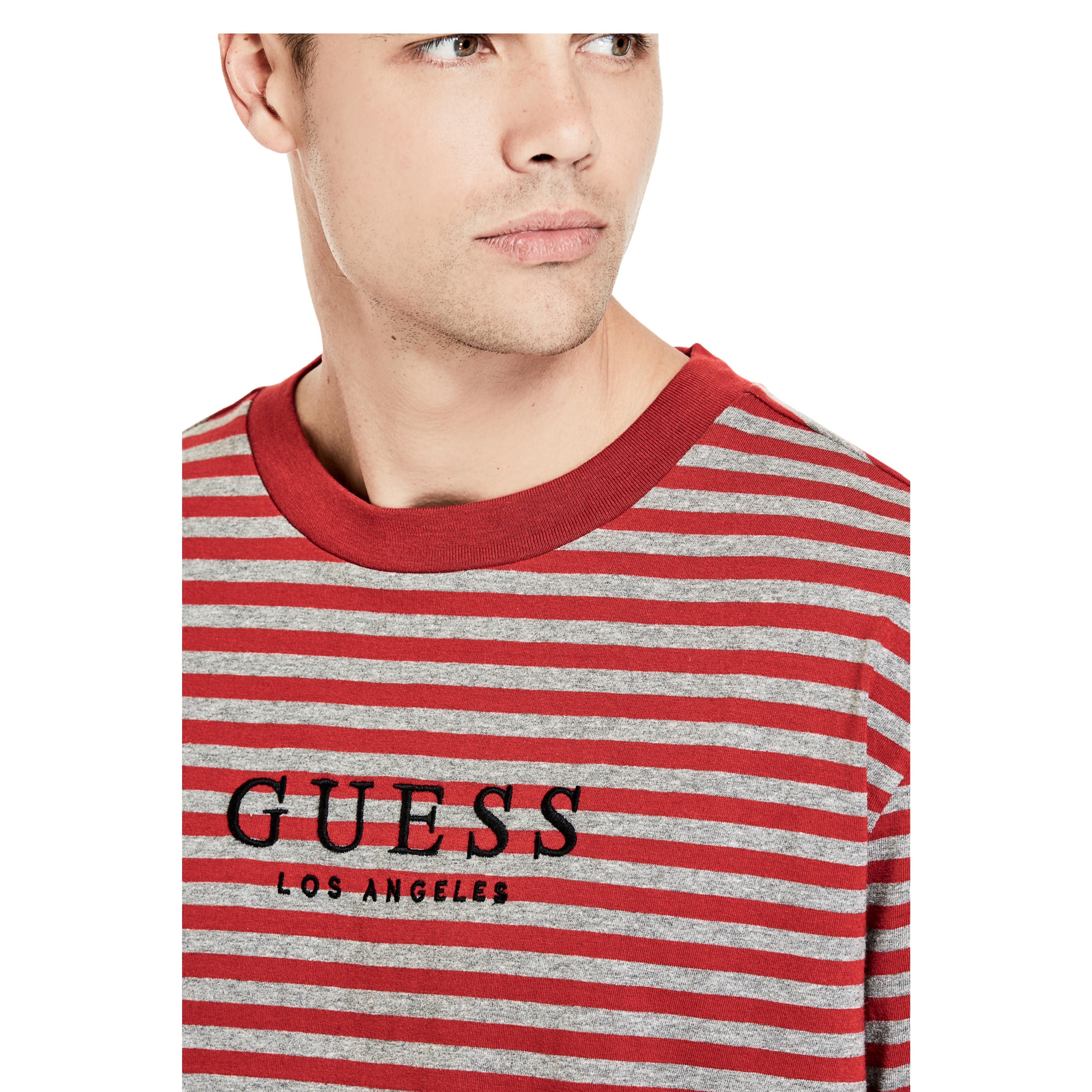 guess t shirt striped