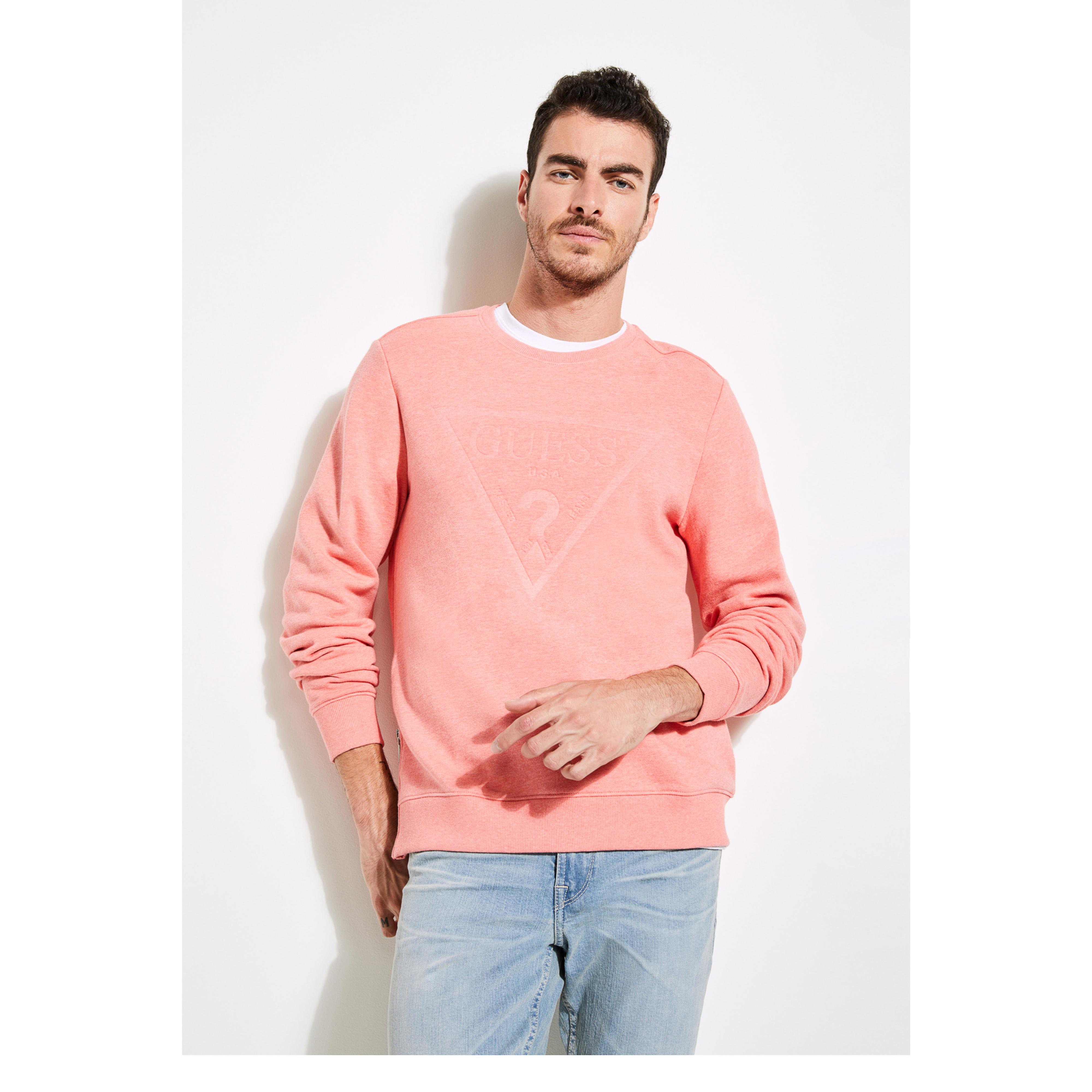 pink guess shirt men