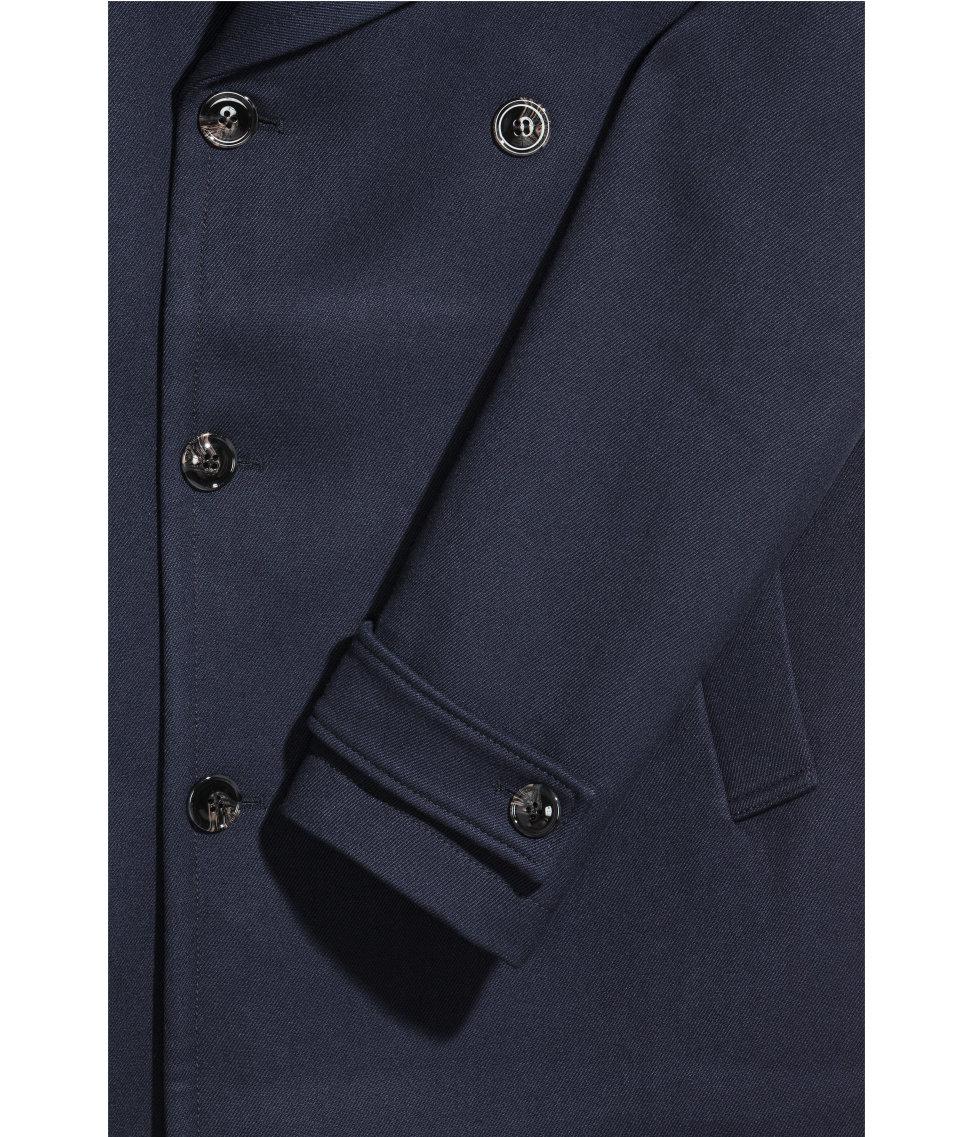 h&m pea coat mens