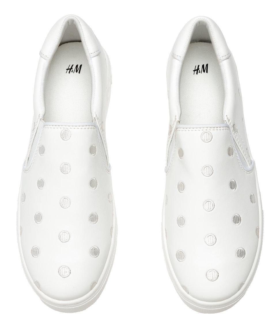 H&amp;M Slipon Shoes in White Lyst