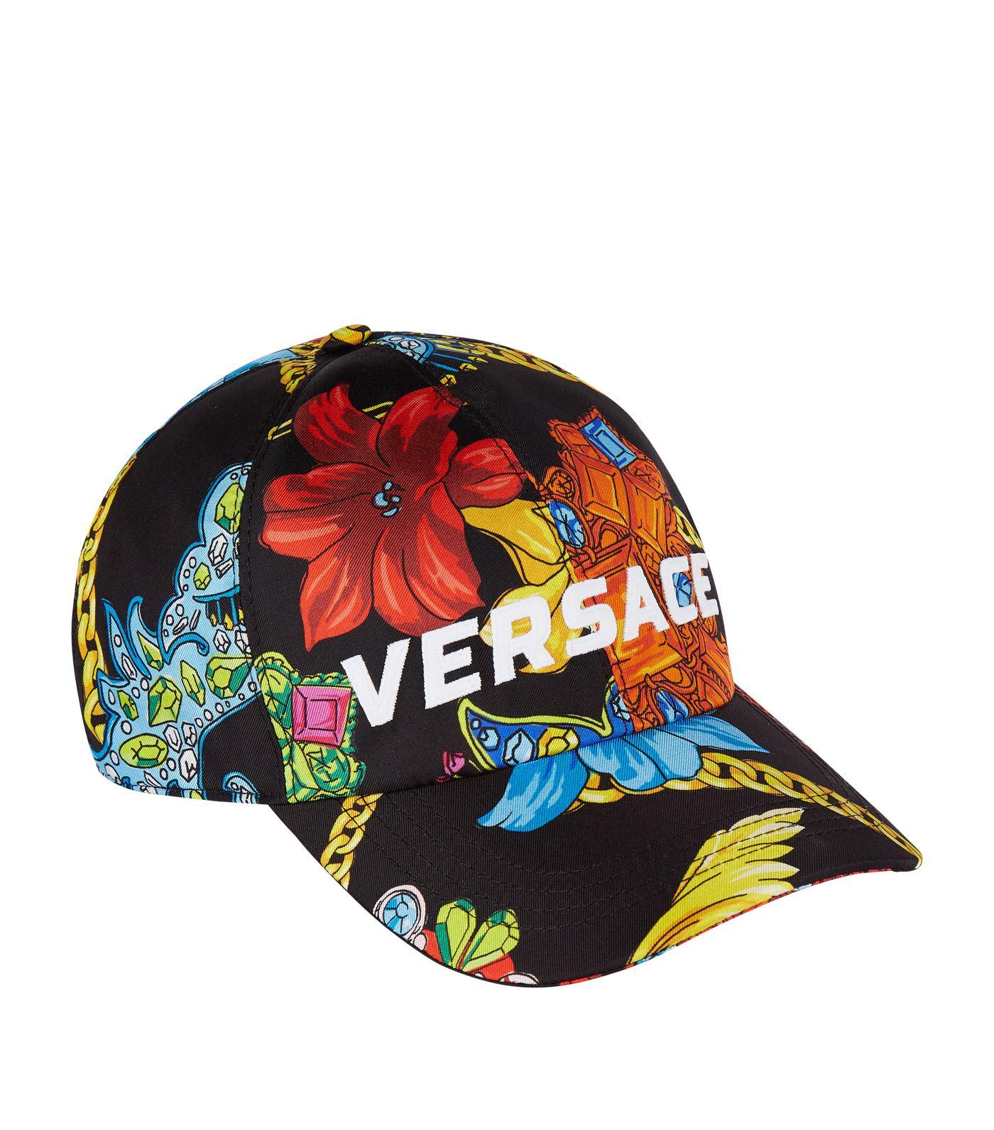 Versace Baroque Baseball Cap in Black for Men - Lyst