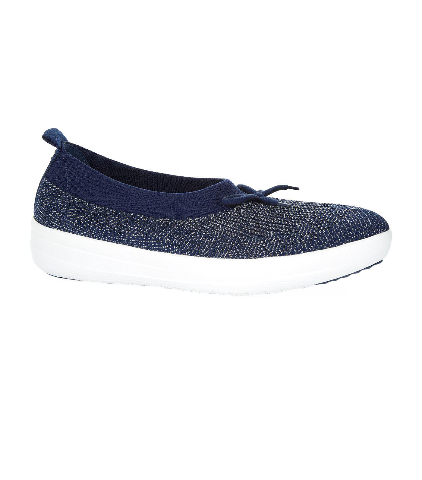 Lyst - Fitflop Uberknit Ballerina Shoes in Blue