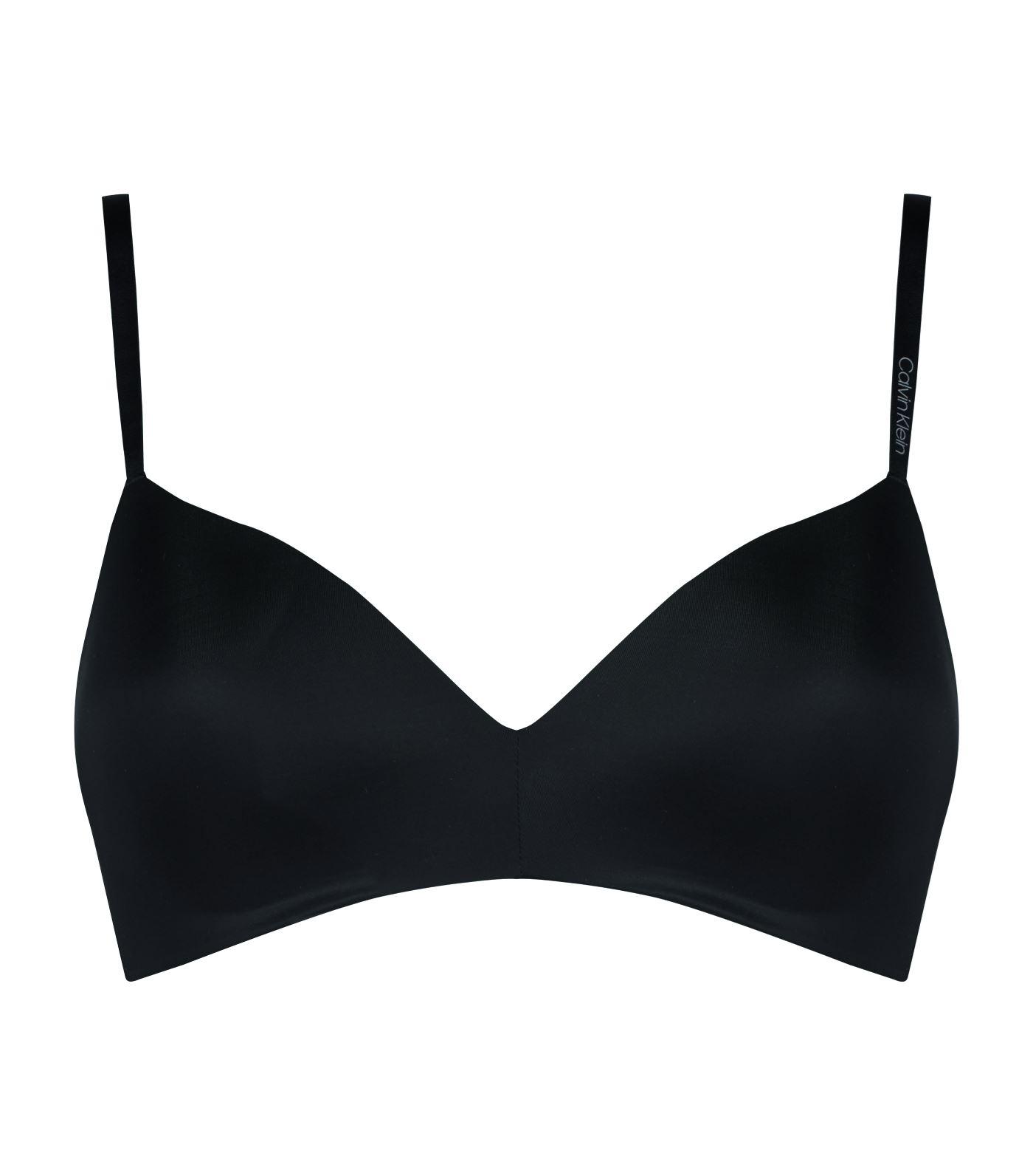 Calvin Klein Wireless Demi-cup Bra in Black - Lyst