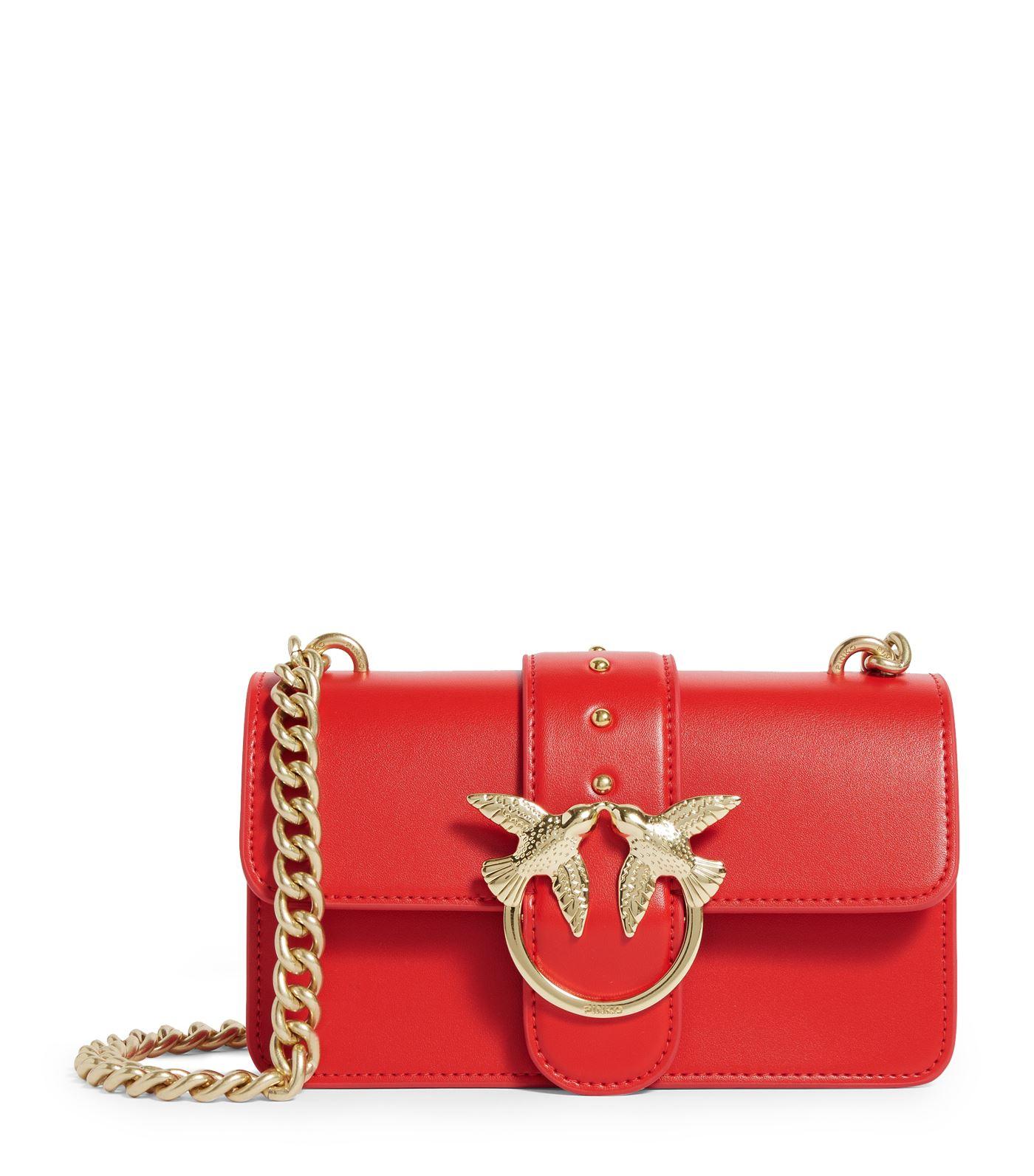 pinko mini love shoulder bag