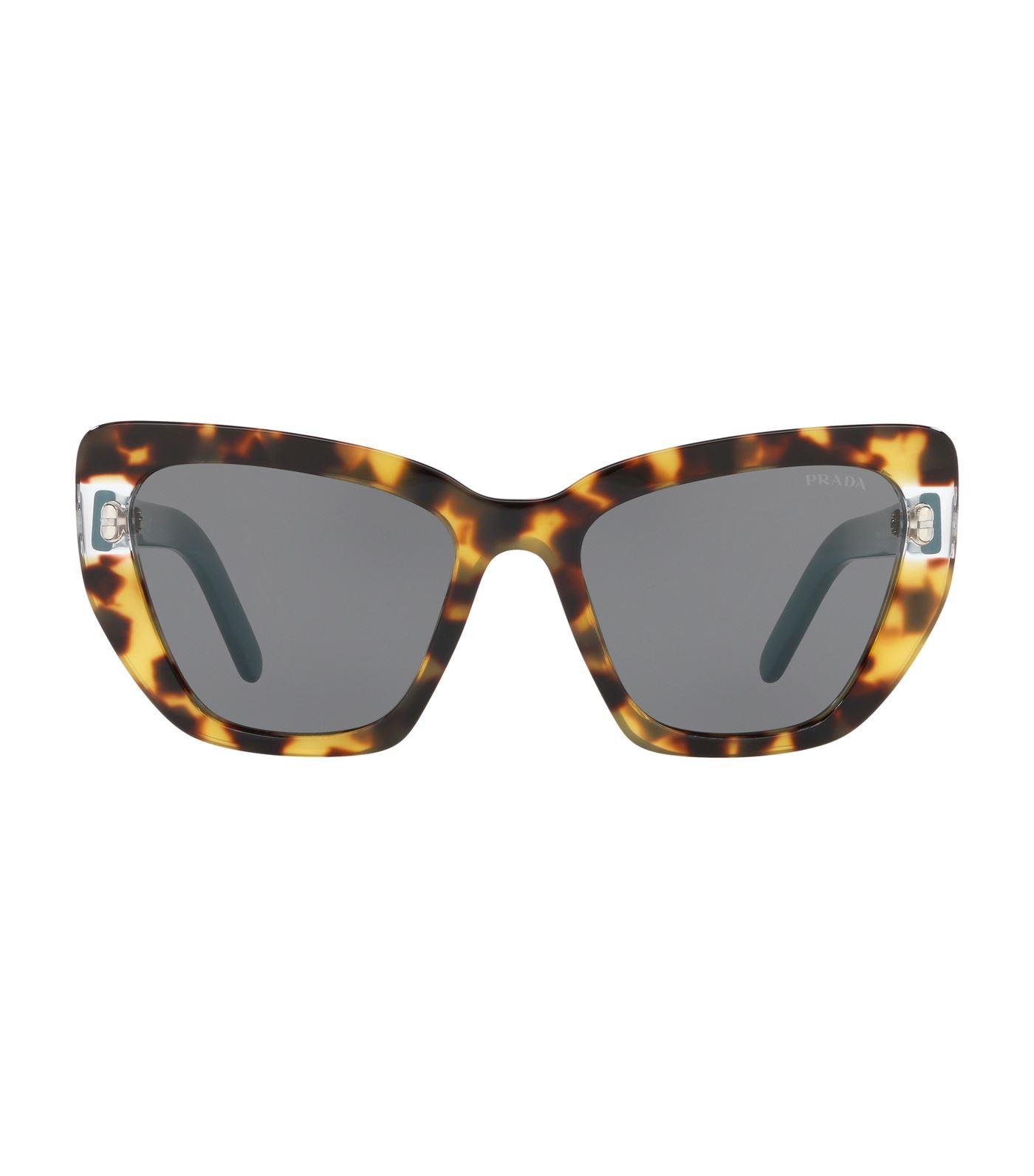 Prada Tortoiseshell Cat-eye Sunglasses in Brown - Lyst