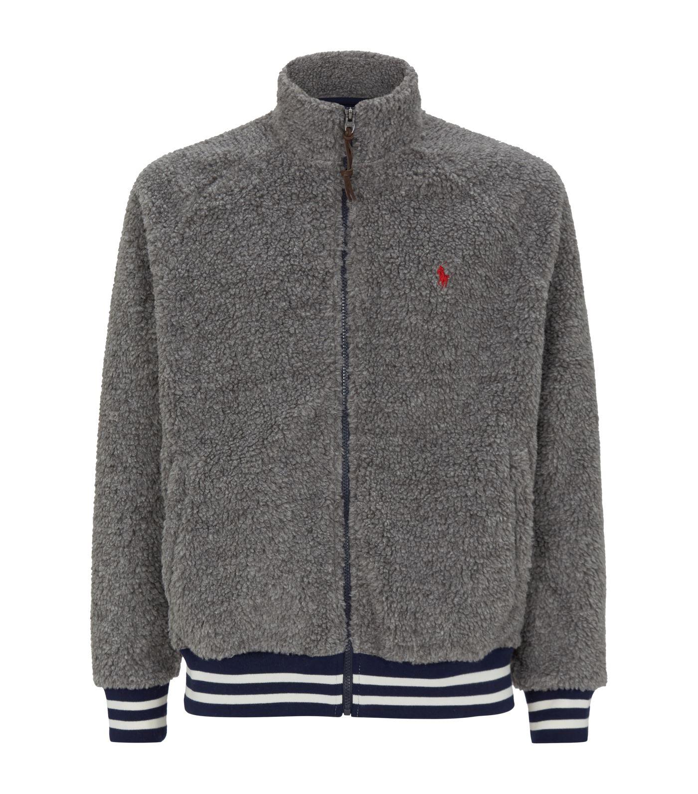 Lyst - Polo Ralph Lauren Fleece Jacket in Gray for Men - Save 14%
