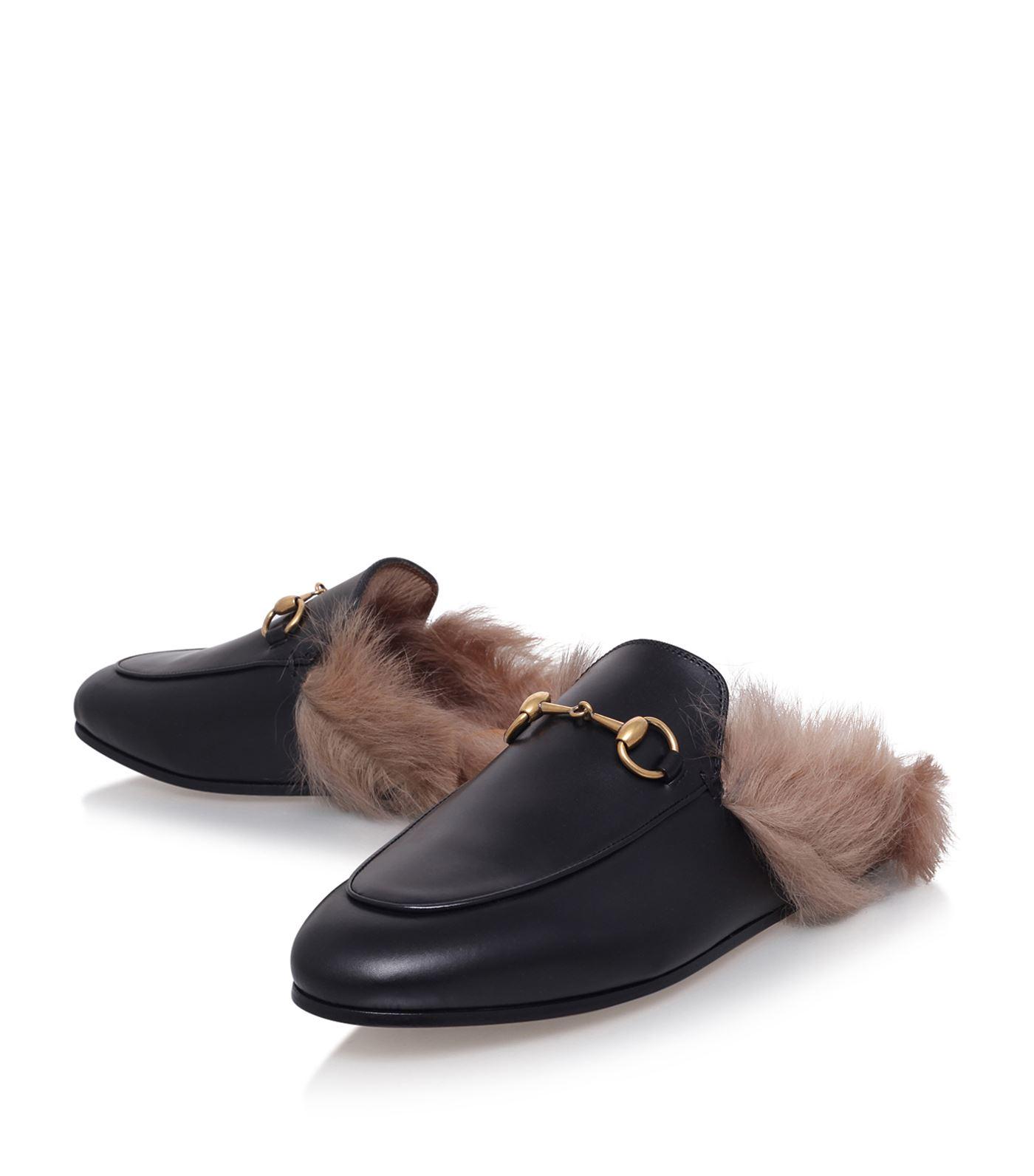 Lyst - Gucci Princetown Leather Slippers for Men
