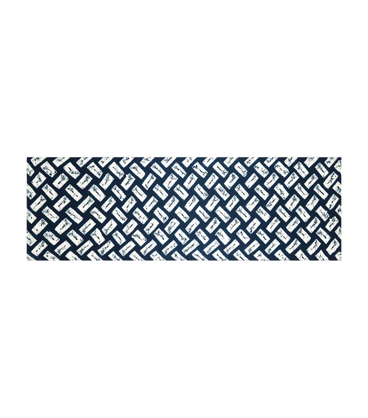 Lyst - Eskandar Rectangular Shibori Silk Scarf in Blue