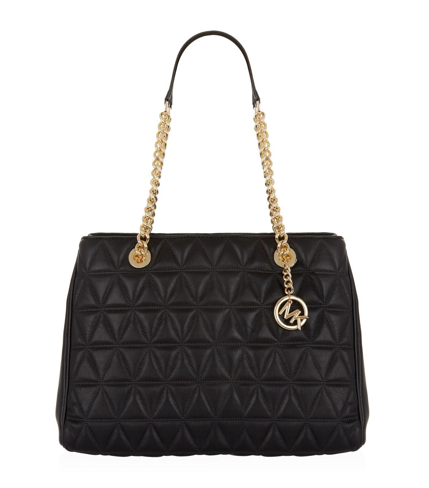 Michael Kors Large Scarlett Quilted Tote Bag in Black - Lyst