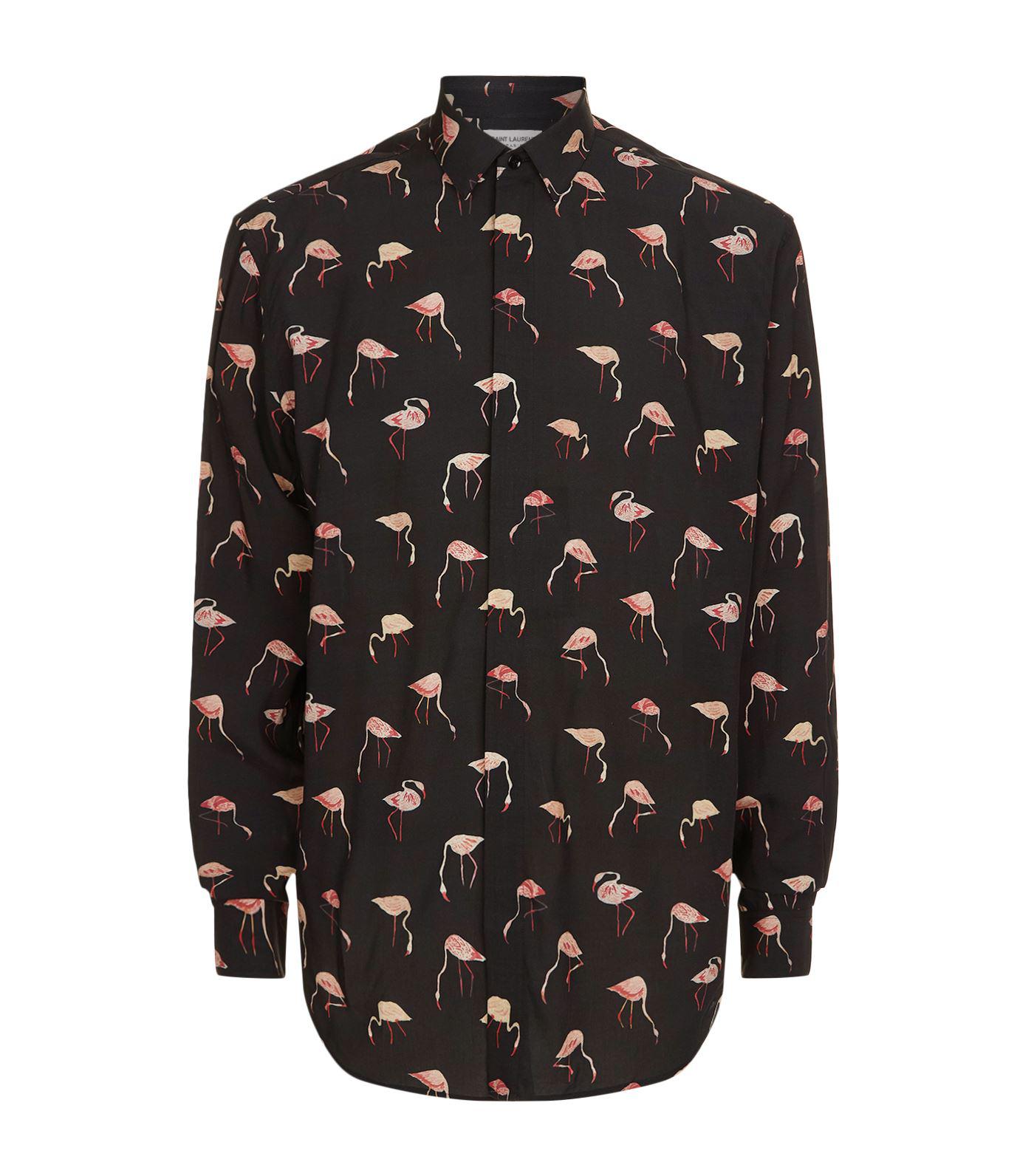 flamingo shirt mens long sleeve