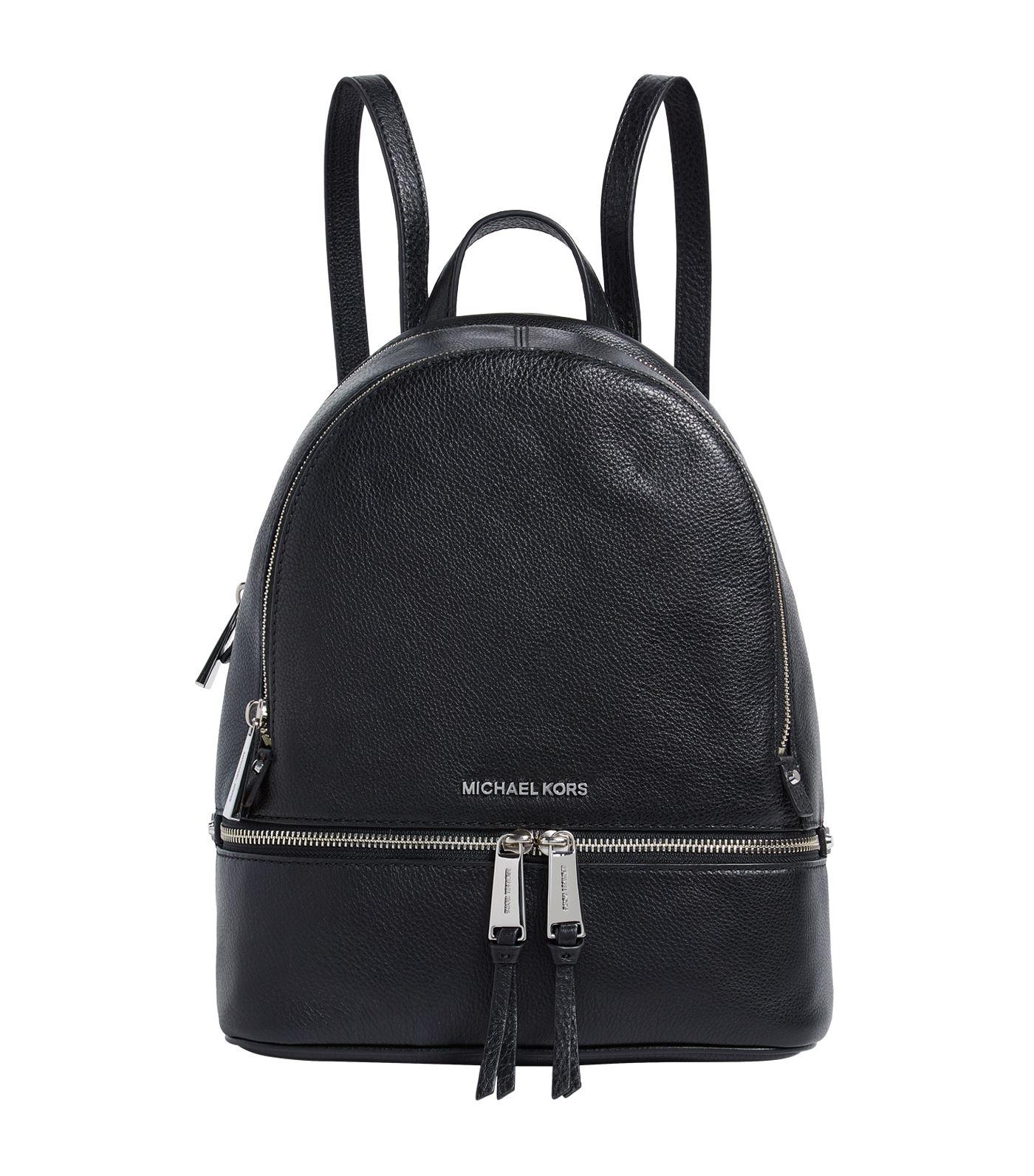 Lyst - MICHAEL Michael Kors Medium Leather Rhea Backpack ...