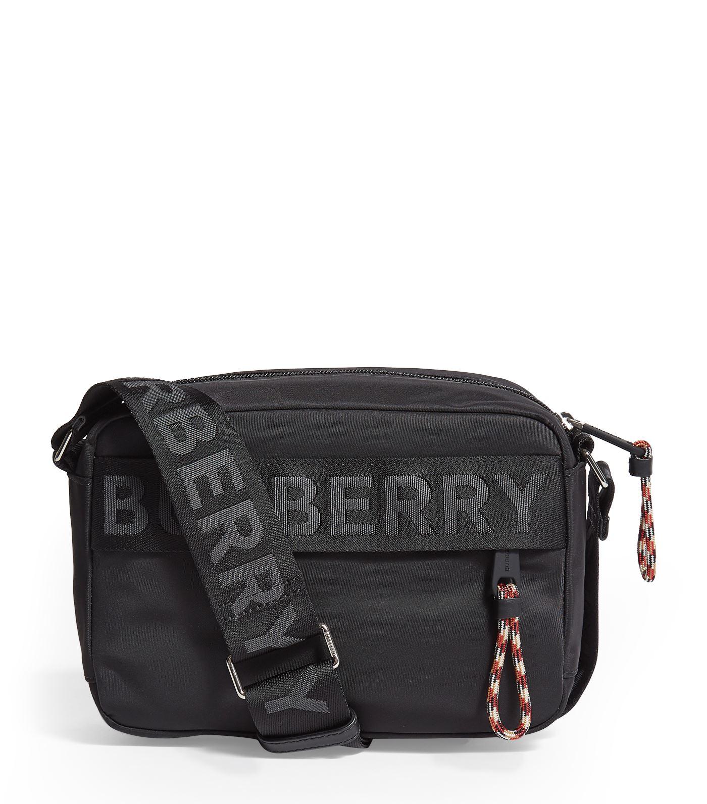 Lyst - Burberry Logo Shoulder Bag in Black for Men