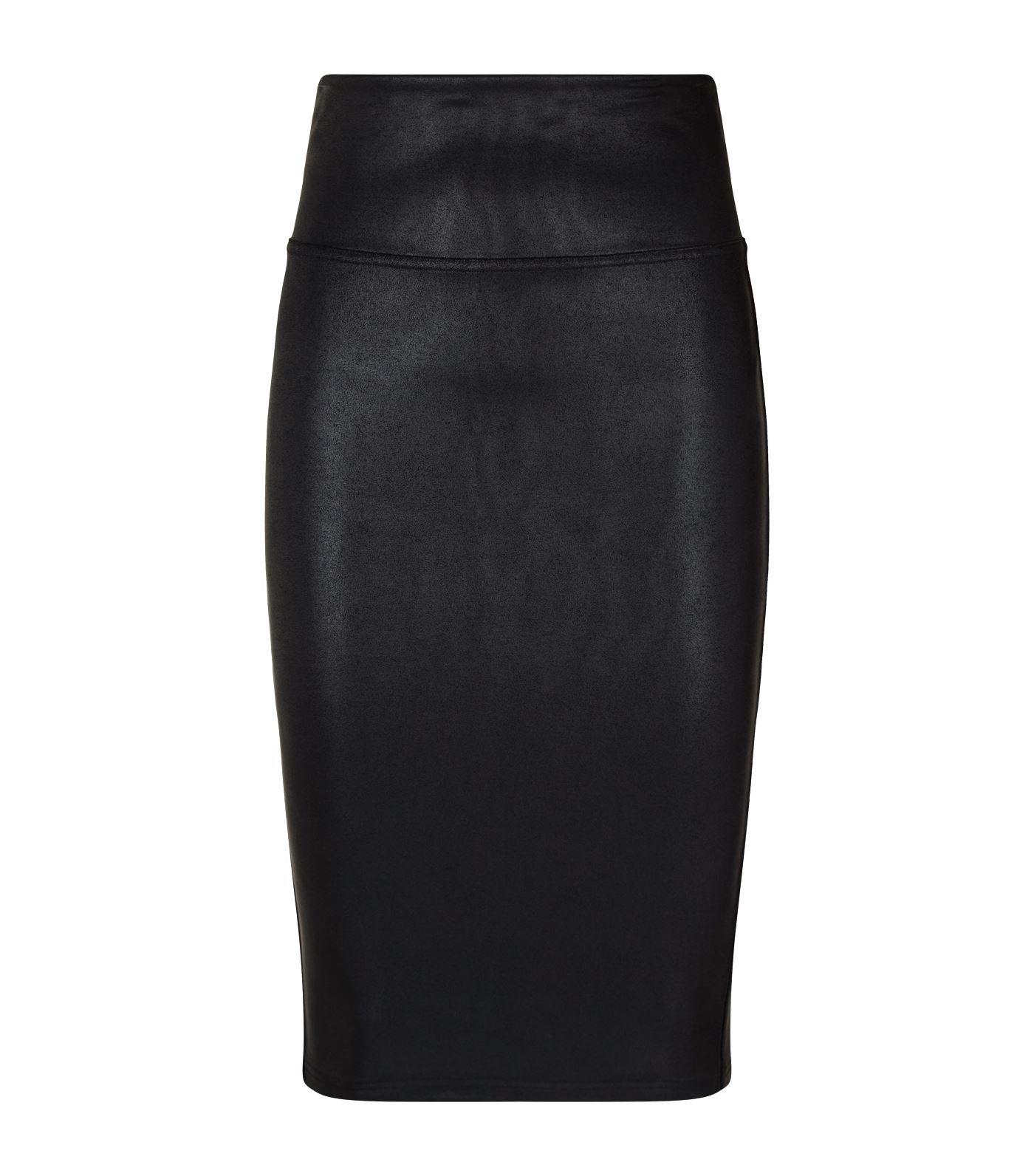 Lyst - Spanx Faux Leather Pencil Skirt in Black - Save 1.6949152542372872%