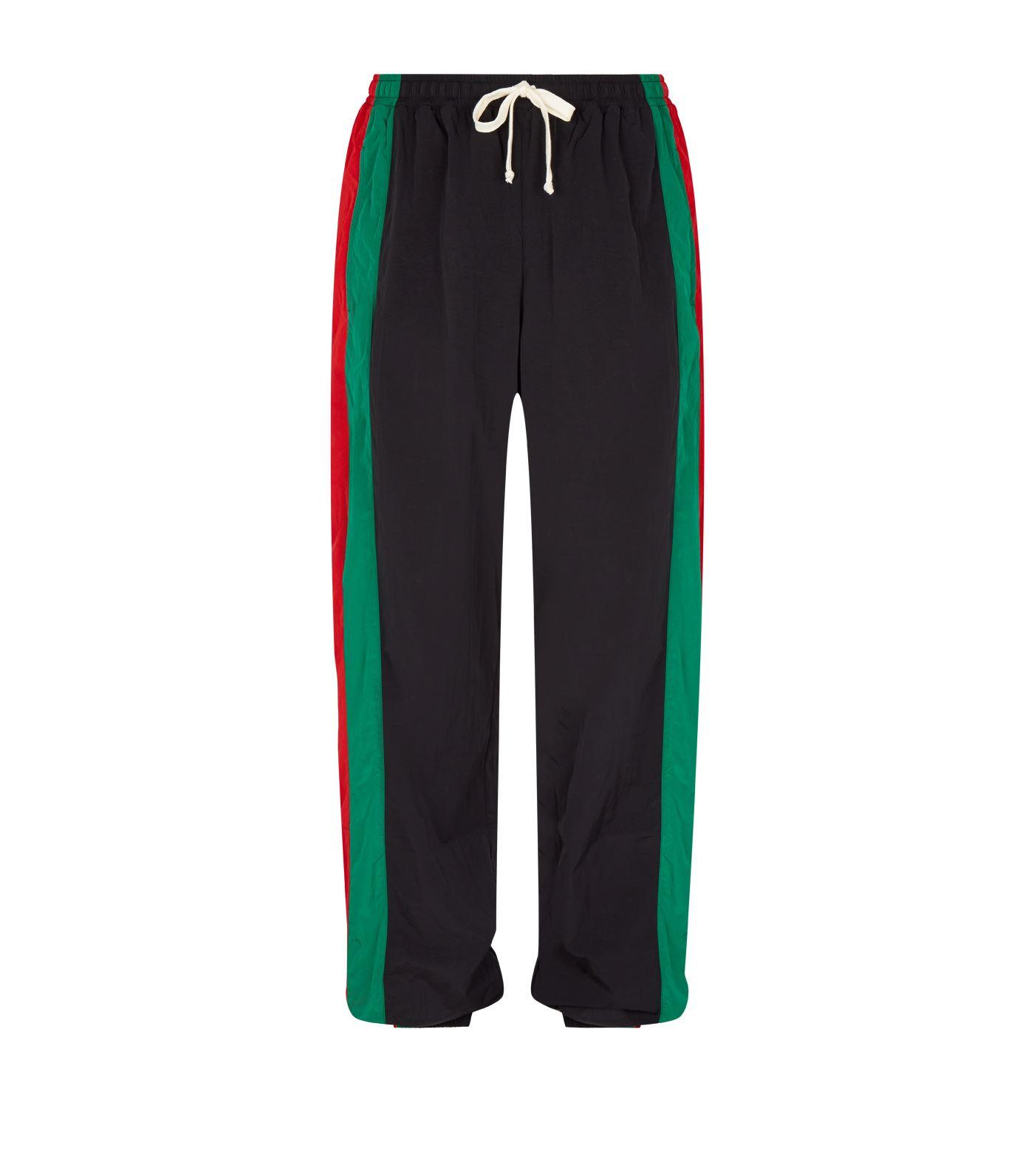 Gucci Synthetic Web Stripe Sweatpants in Black for Men - Lyst