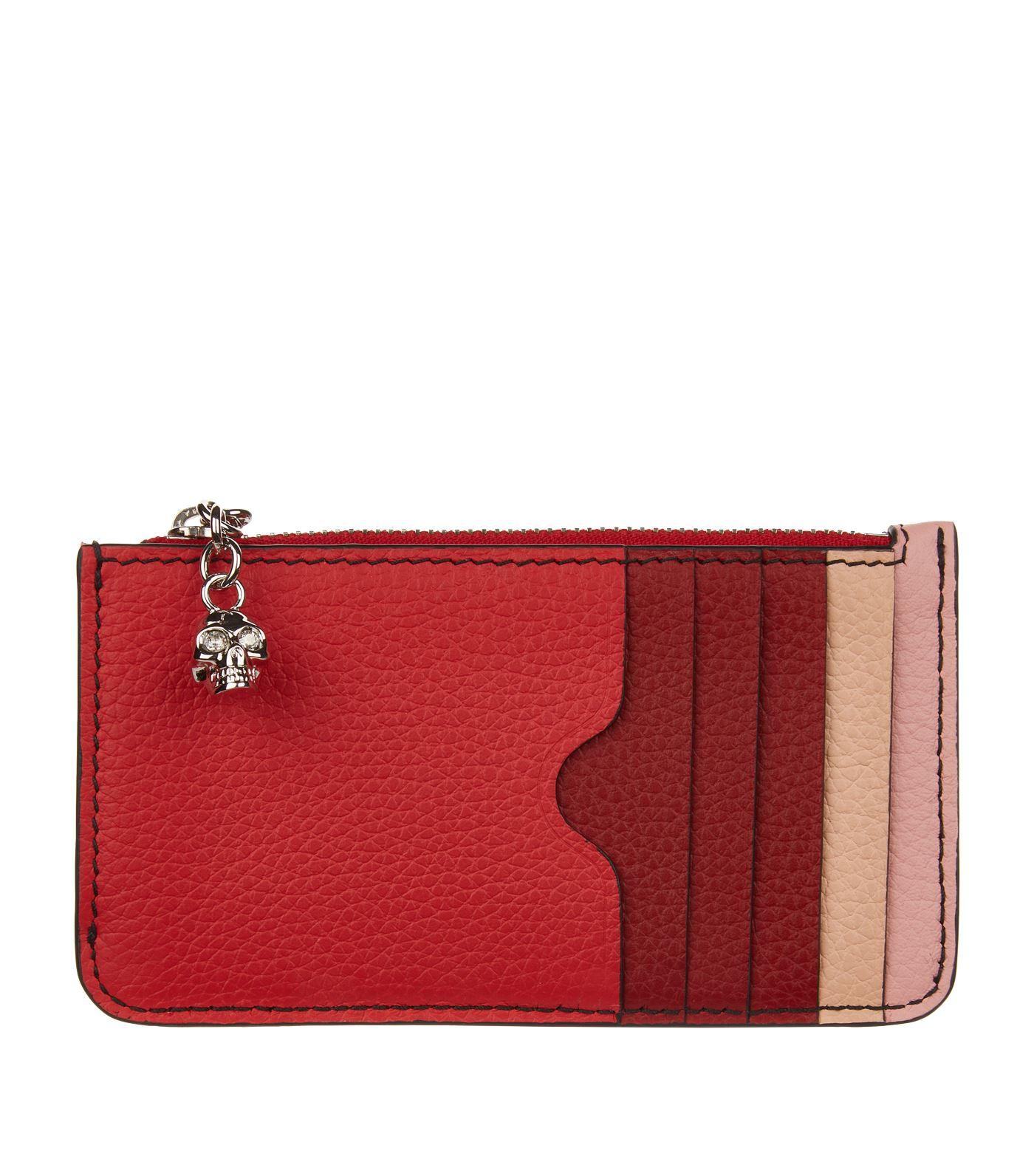 Alexander McQueen Zipped Card Holder in Purple Lyst