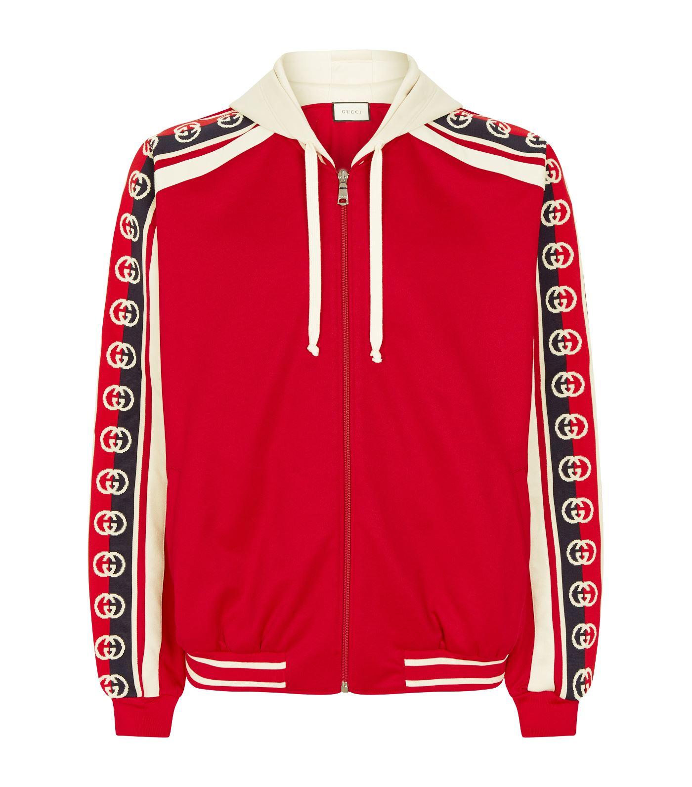 Gucci Technical Jersey Bomber Jacket in Red for Men - Save 40% - Lyst